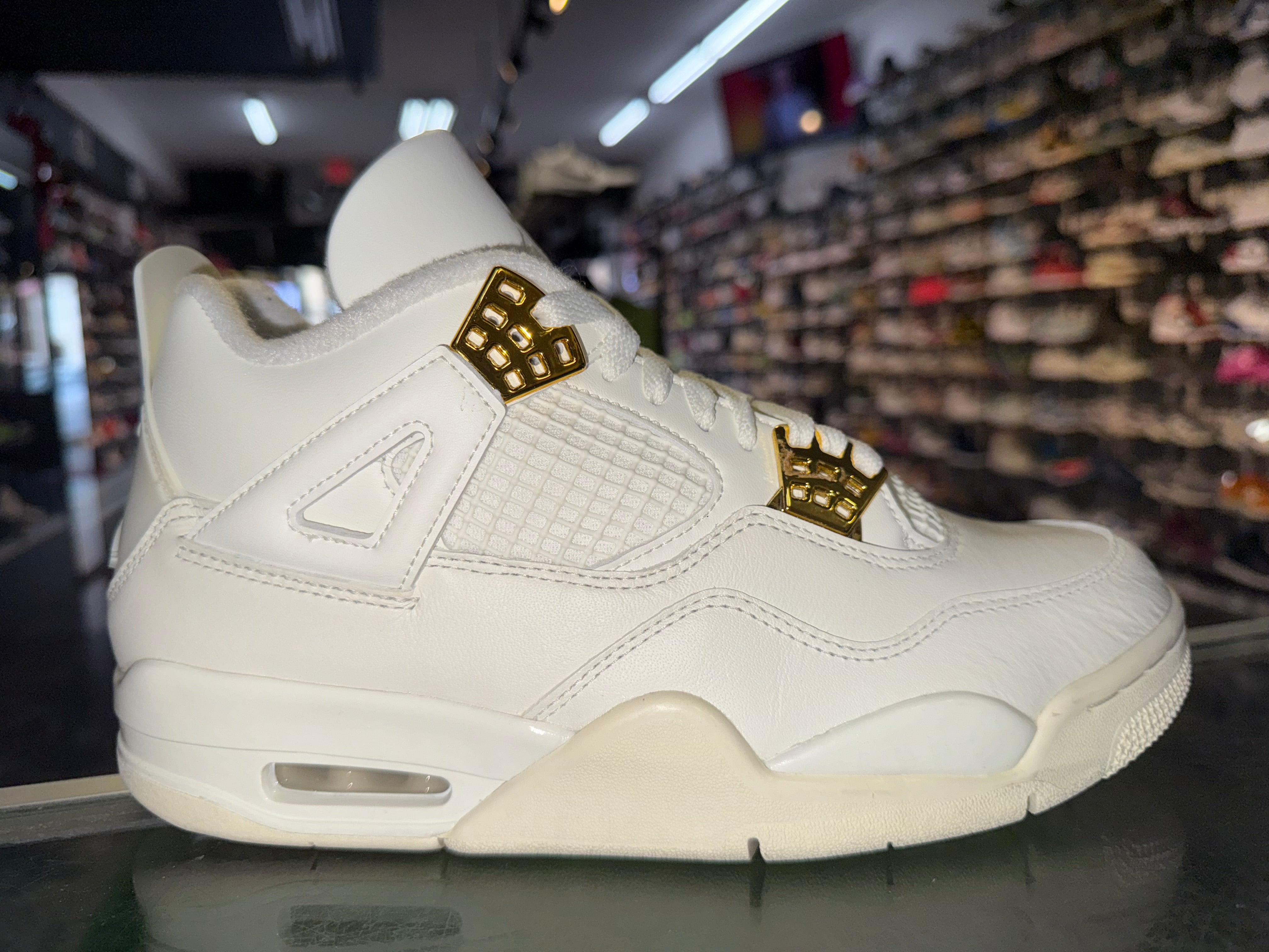 Size 7.5 (9W) Air Jordan 4 “Metallic Gold”