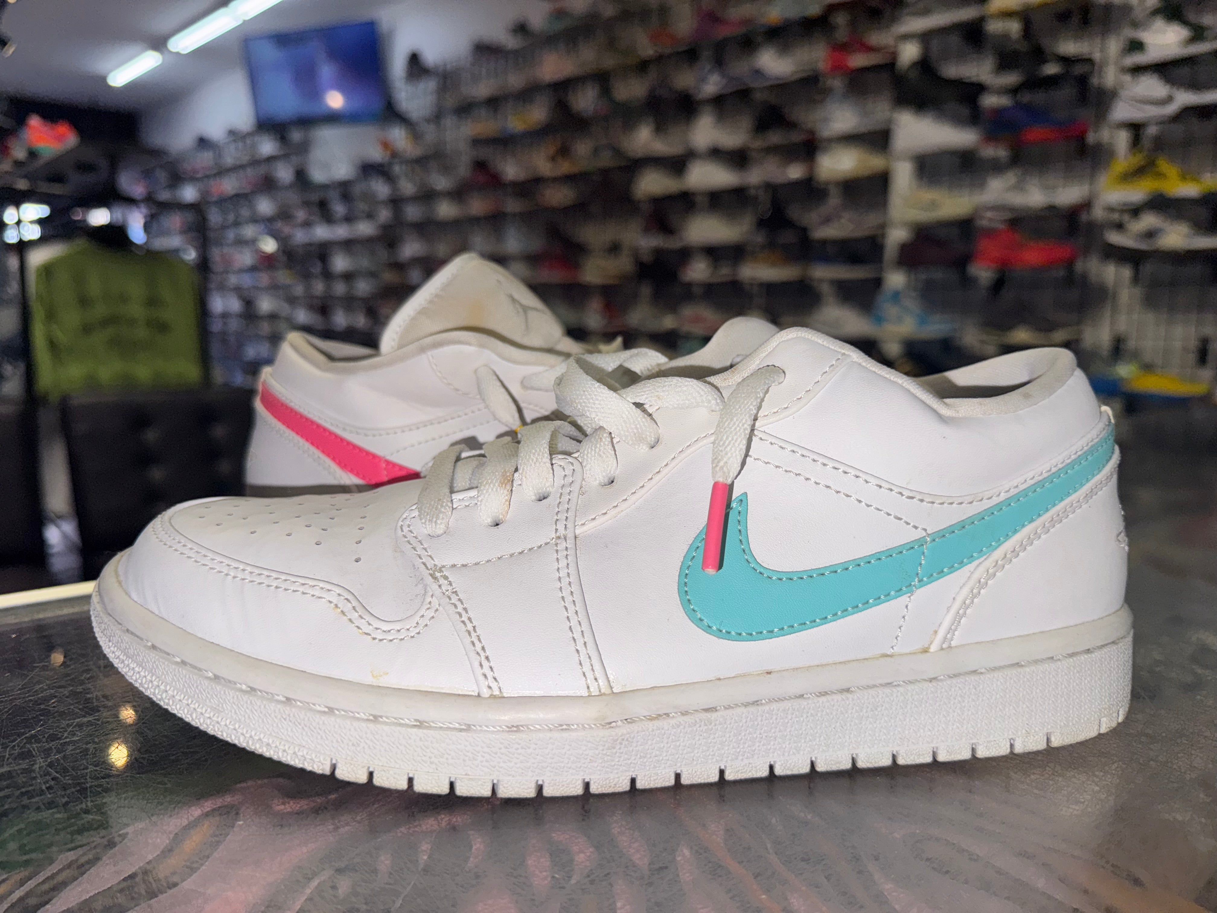 Size 8 Air Jordan 1 Low "White Multi Swoosh" - NB