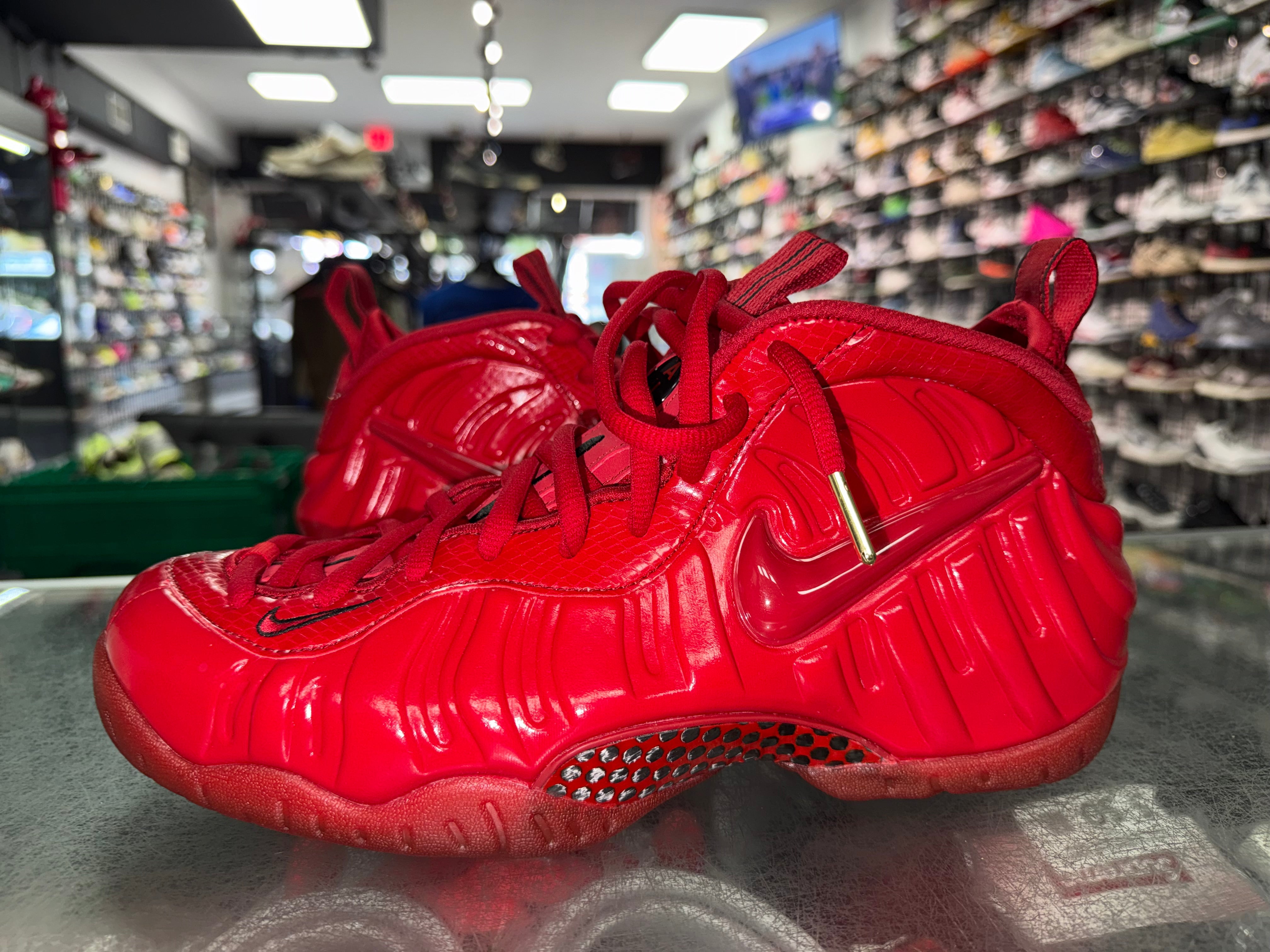 Size 10 Air Foamposite Pro “Red October” 2026 Worn 1x