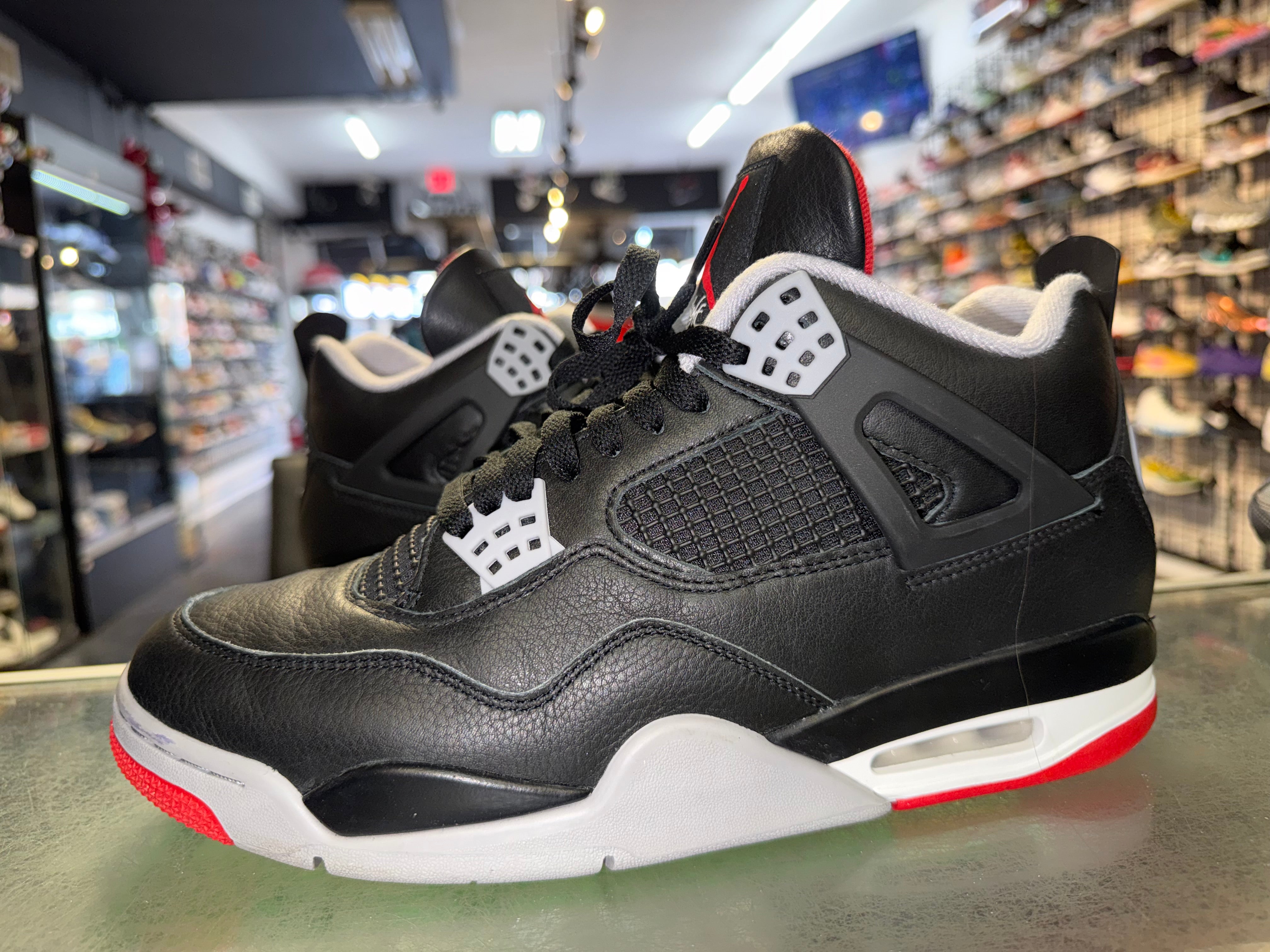 Size 10.5 Air Jordan 4 "Bred Reimagined"