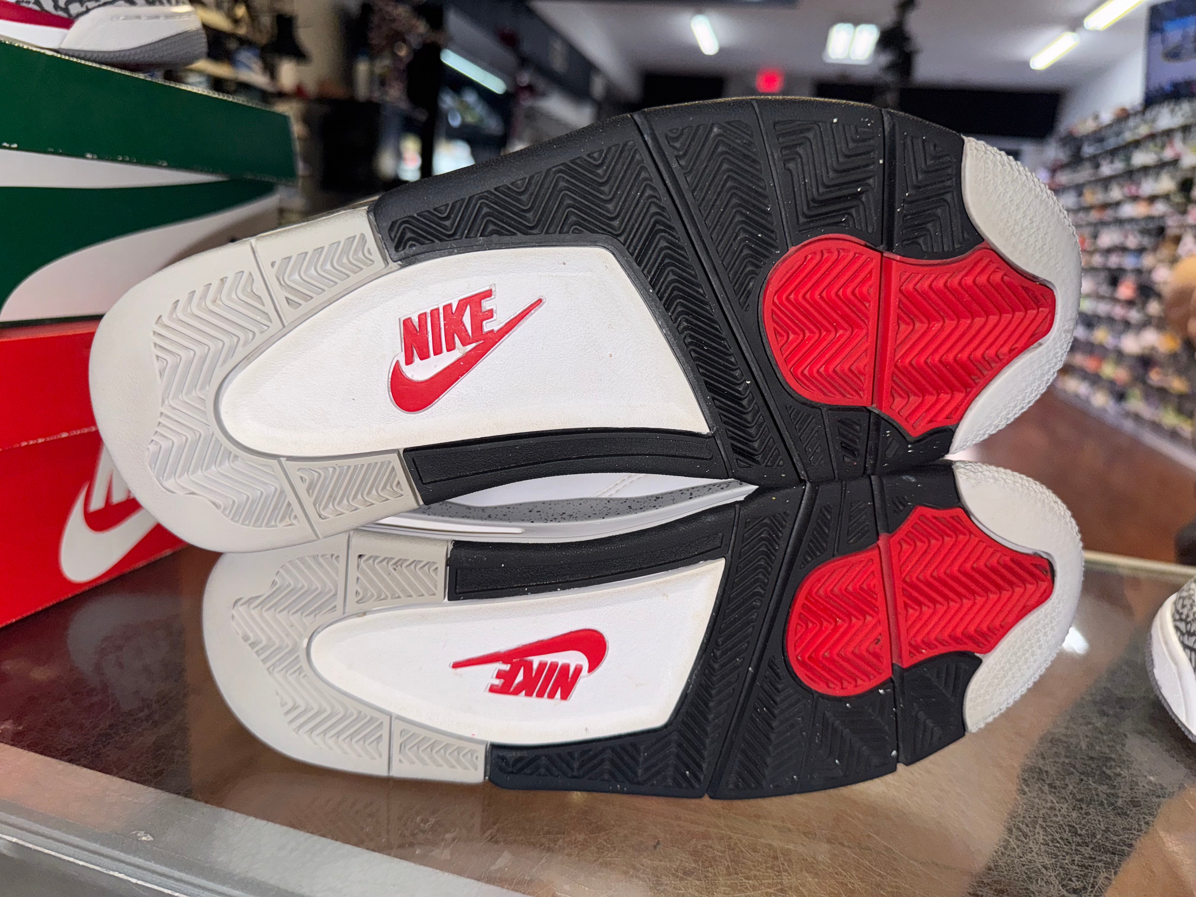 Size 8 Air Jordan 4 "White Cement"