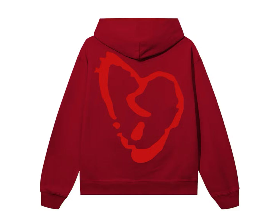 Size M Revenge XXXTentacion Heartbreak Hoodie “Red”