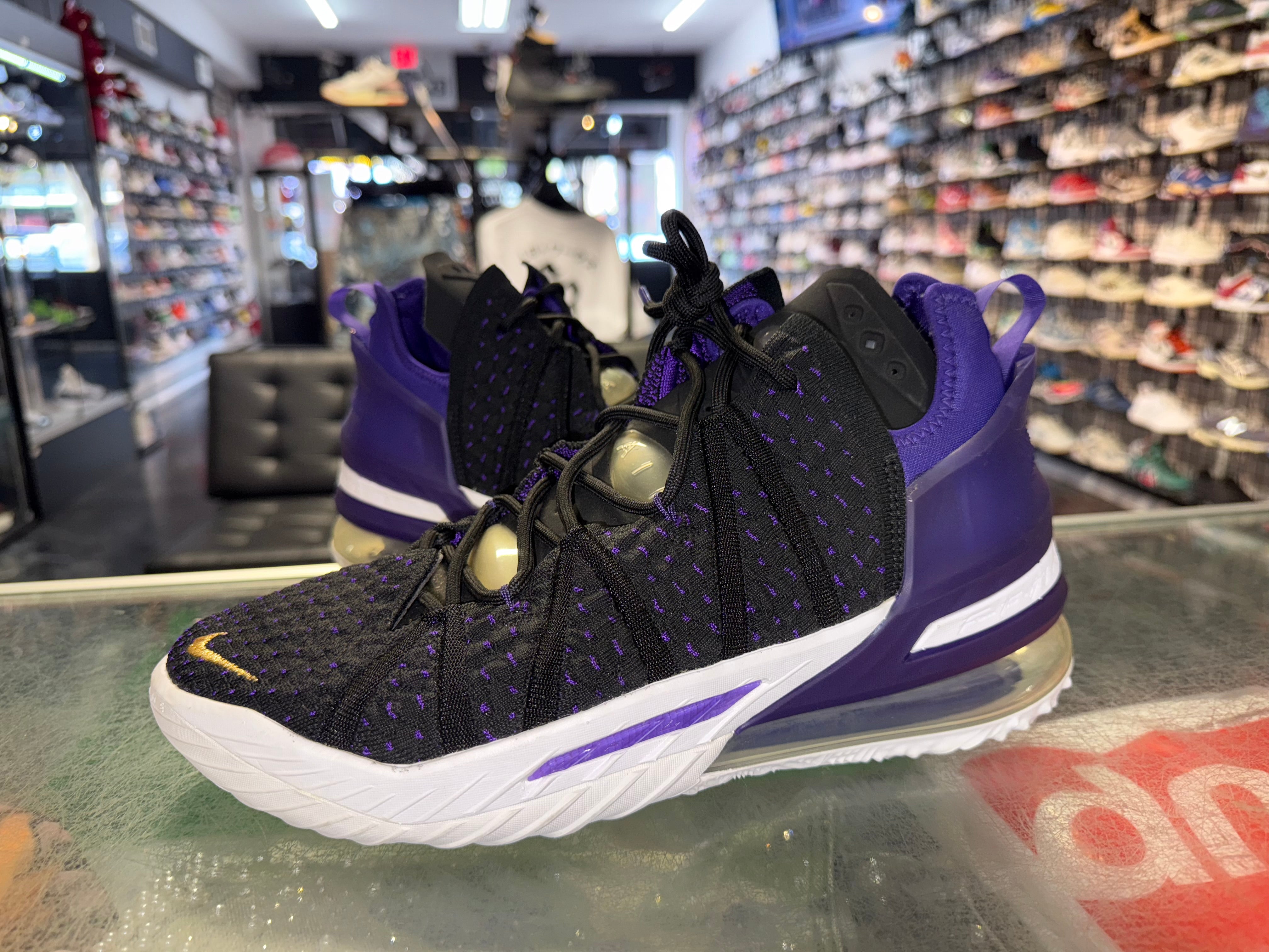 Size 9 Nike LeBron 18 “Lakers”