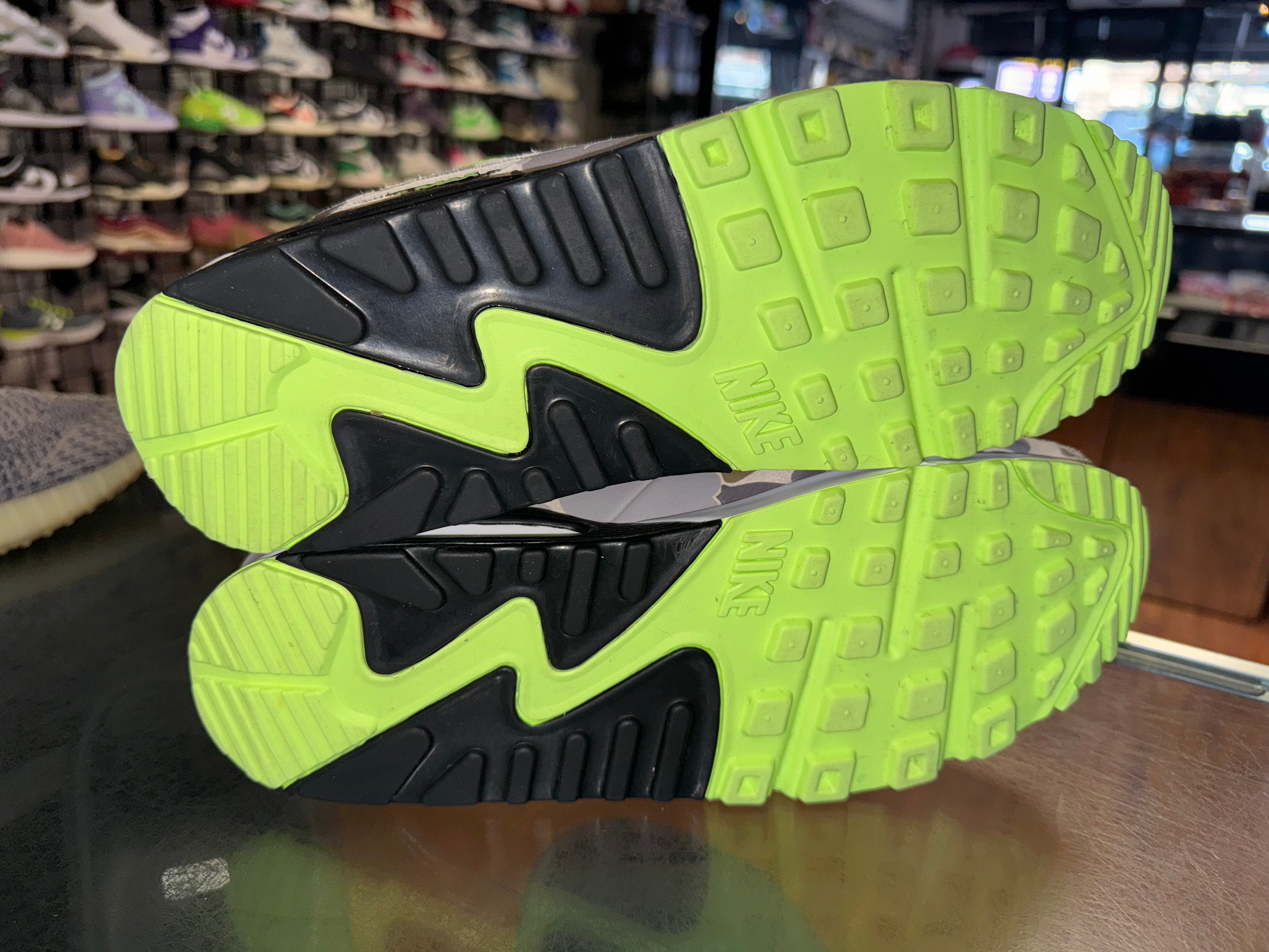 Size 11.5 Air Max 90 “Green Camo”