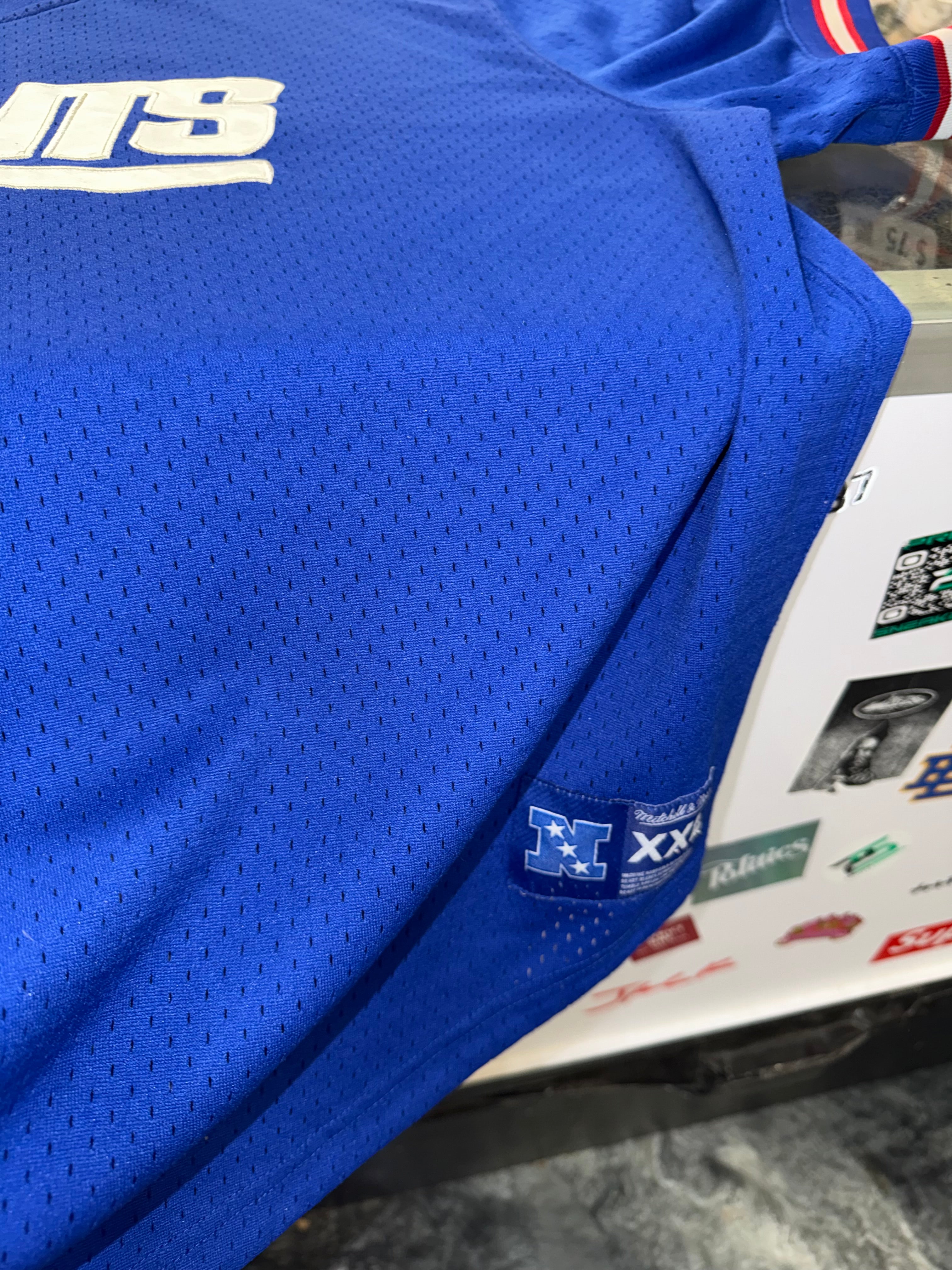 2XL NY Giants Jersey Tee Mitchell & Ness