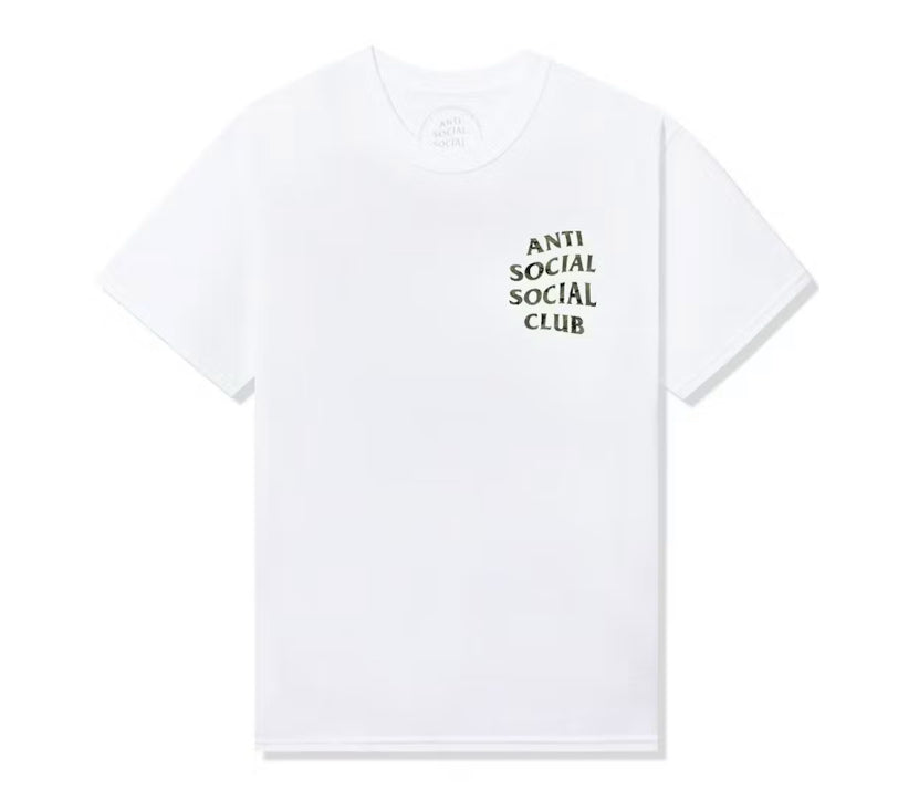 Size S Anti Social Social Club Camo Tee “White”