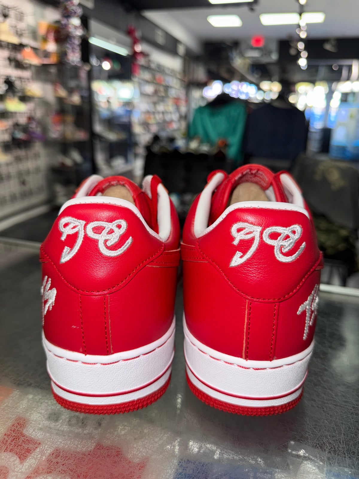 Nike Air Force 1 Terror Squad White University Red sneaker, worn 1x, size 11 – view 7