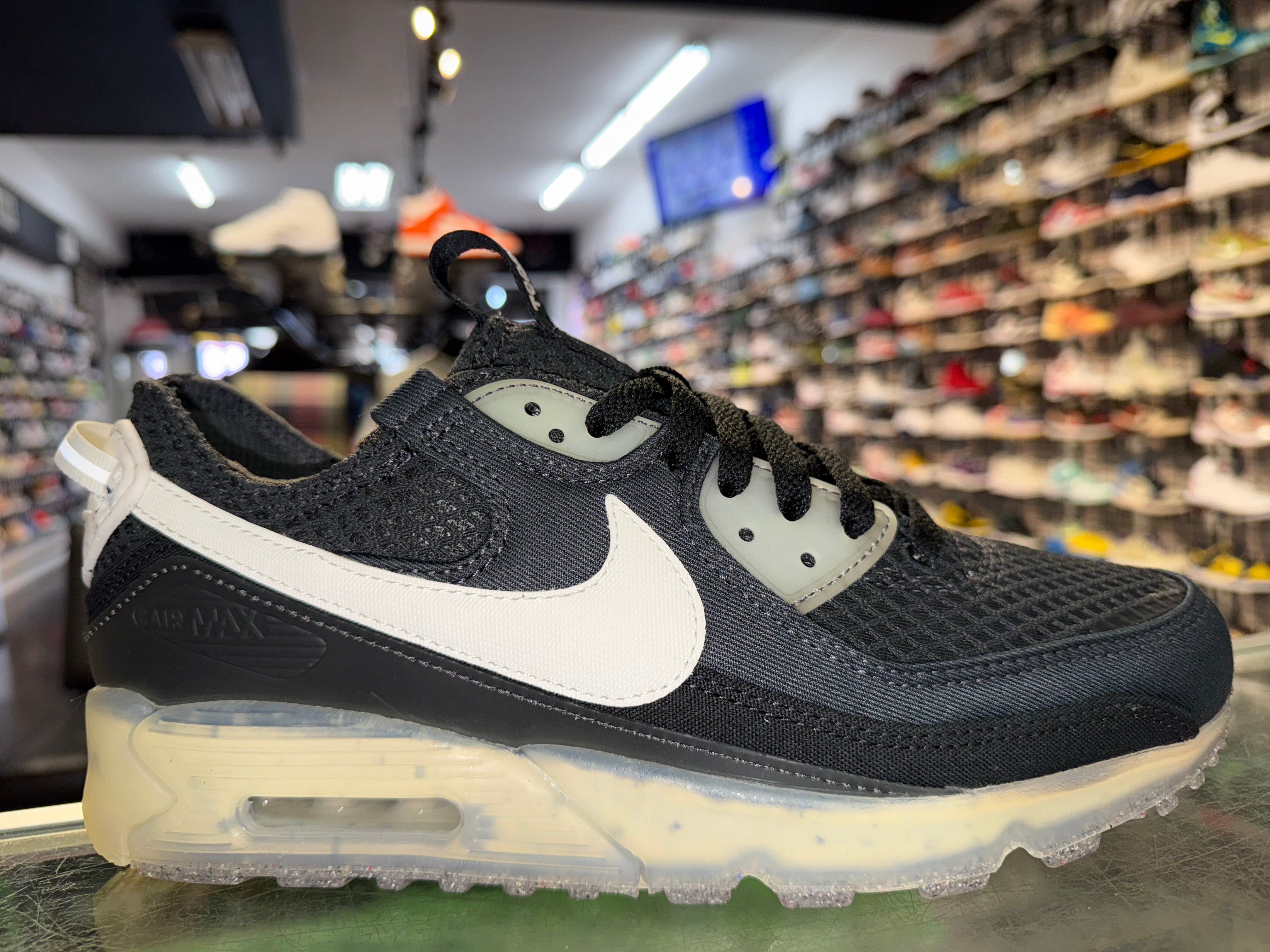 Size 9 Air Max 90 Terrascape Crater foam "Black White" Brand New
