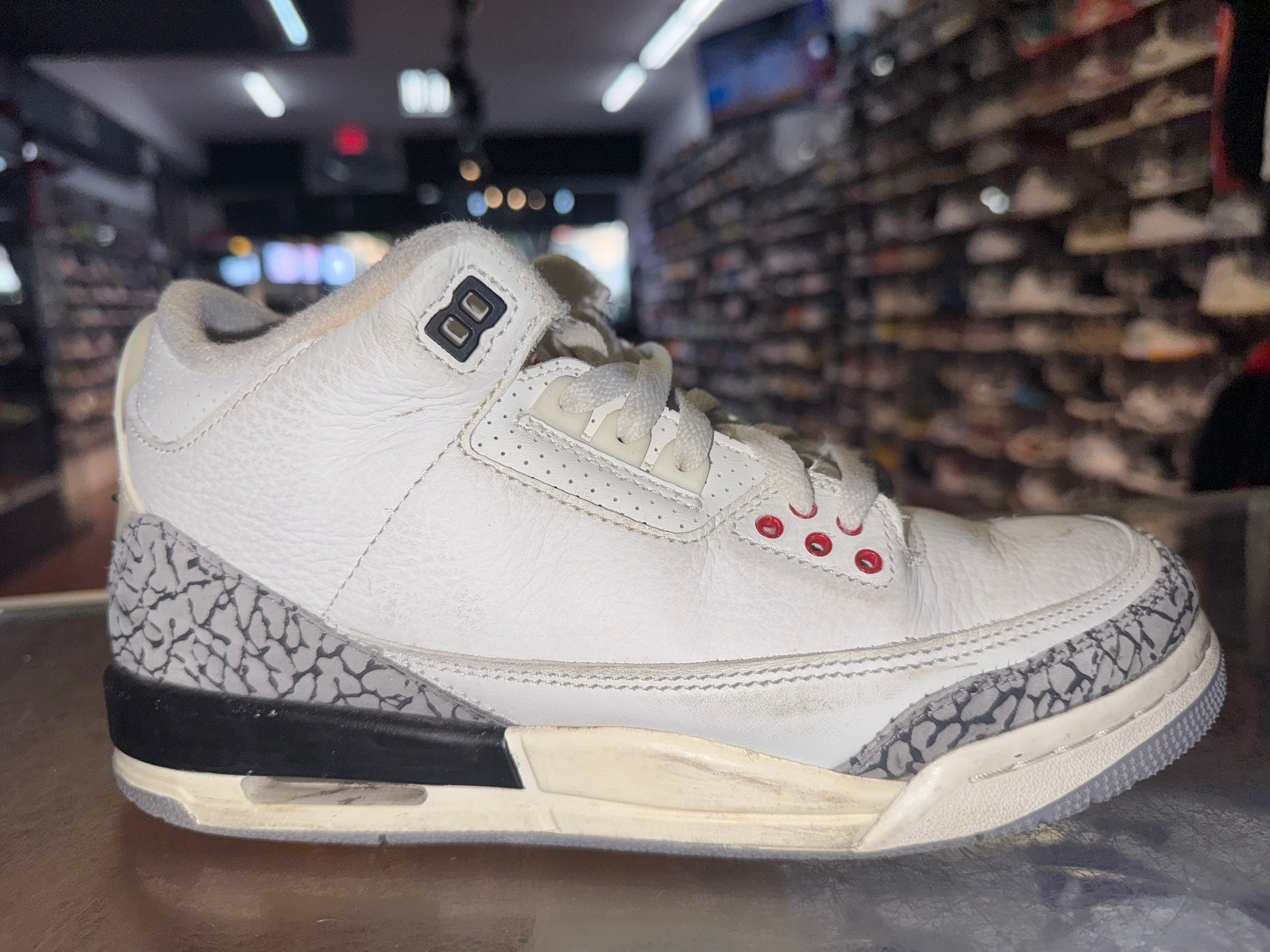 Size 7y Air Jordan 3 "White Cement" - NB