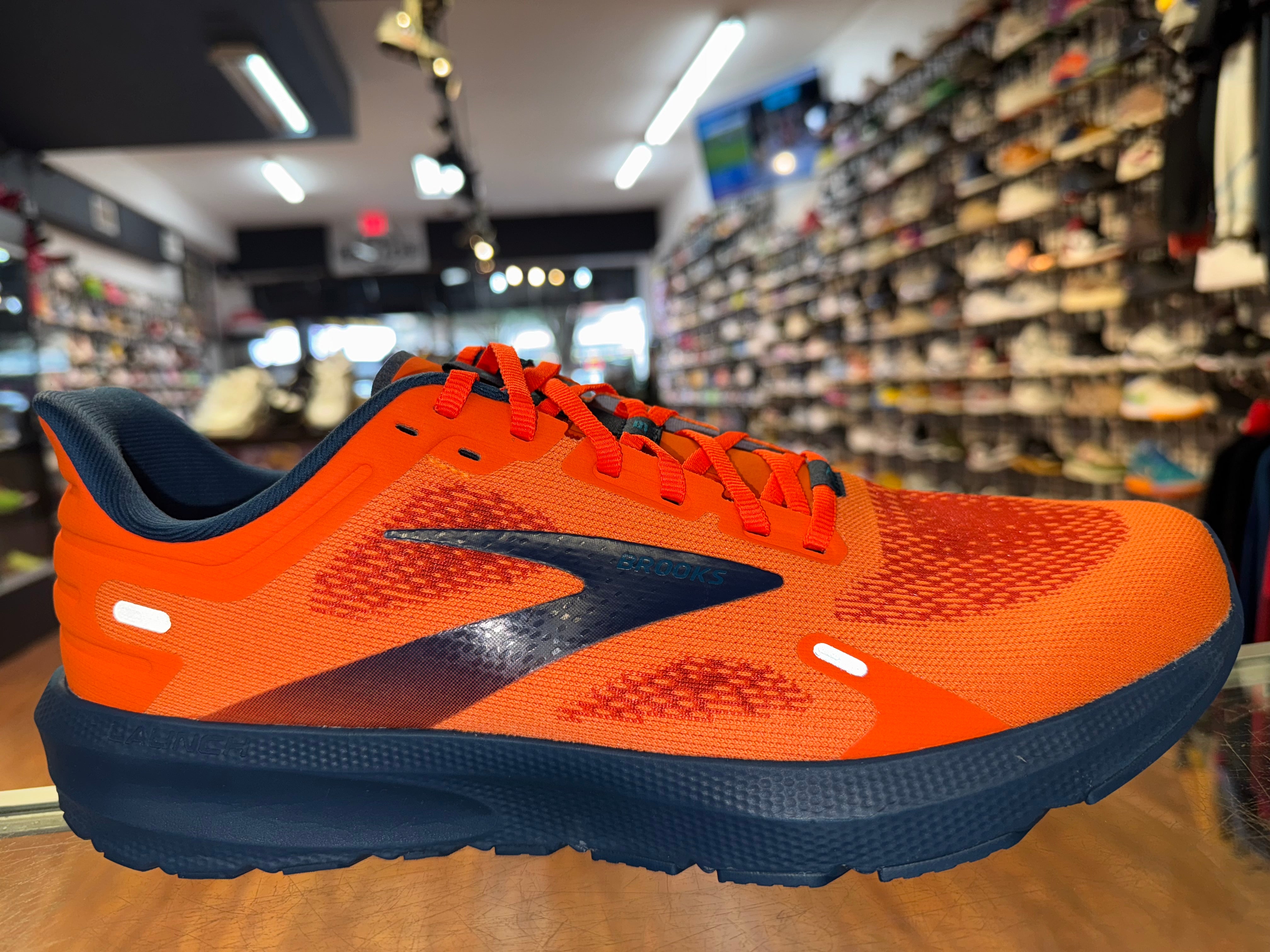Size 13 Brooks Launch 9 "Orange Blue" Brand New