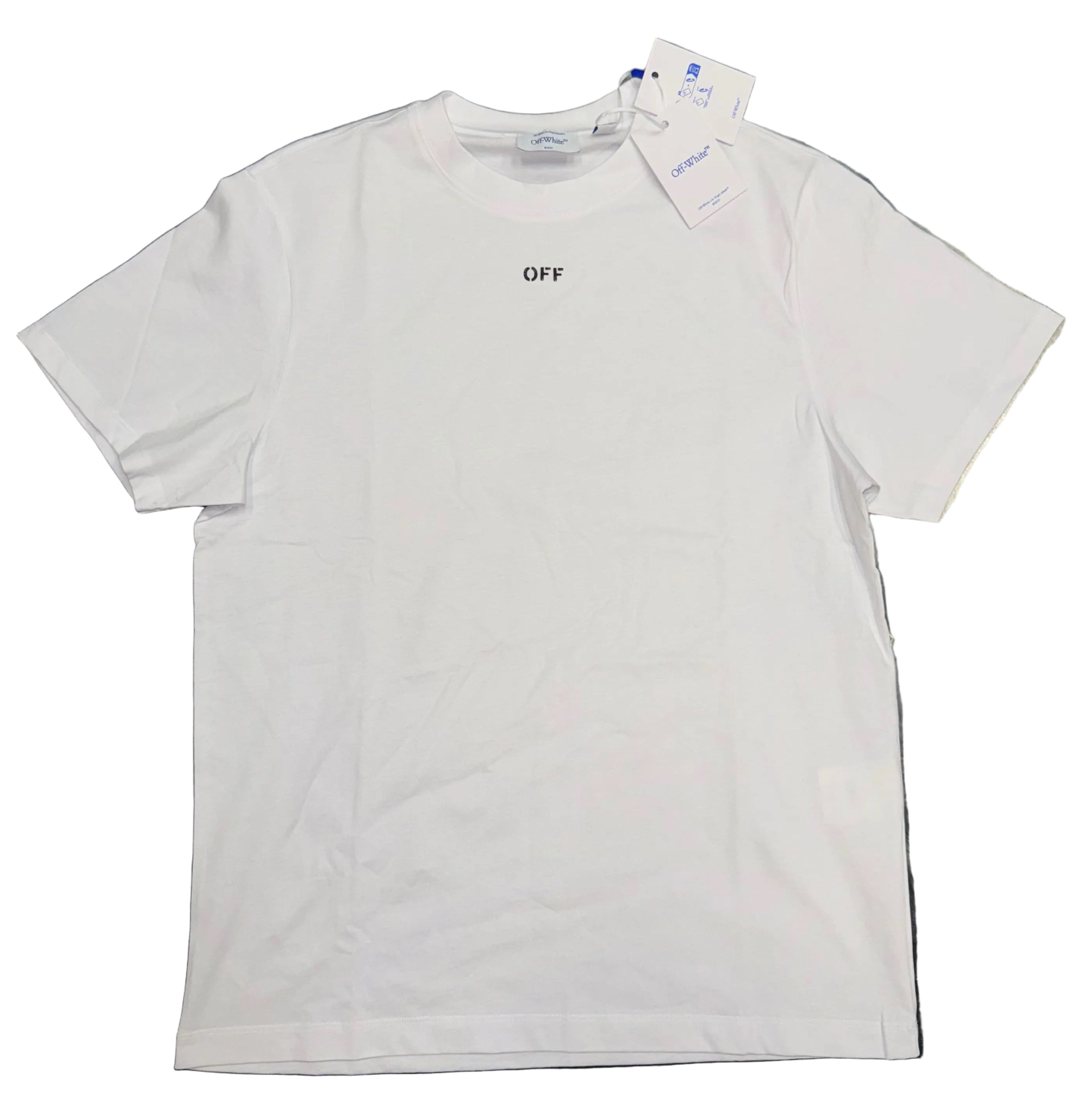 Size L Off White Embroidery Arrow Tee “White/Black” Brand New