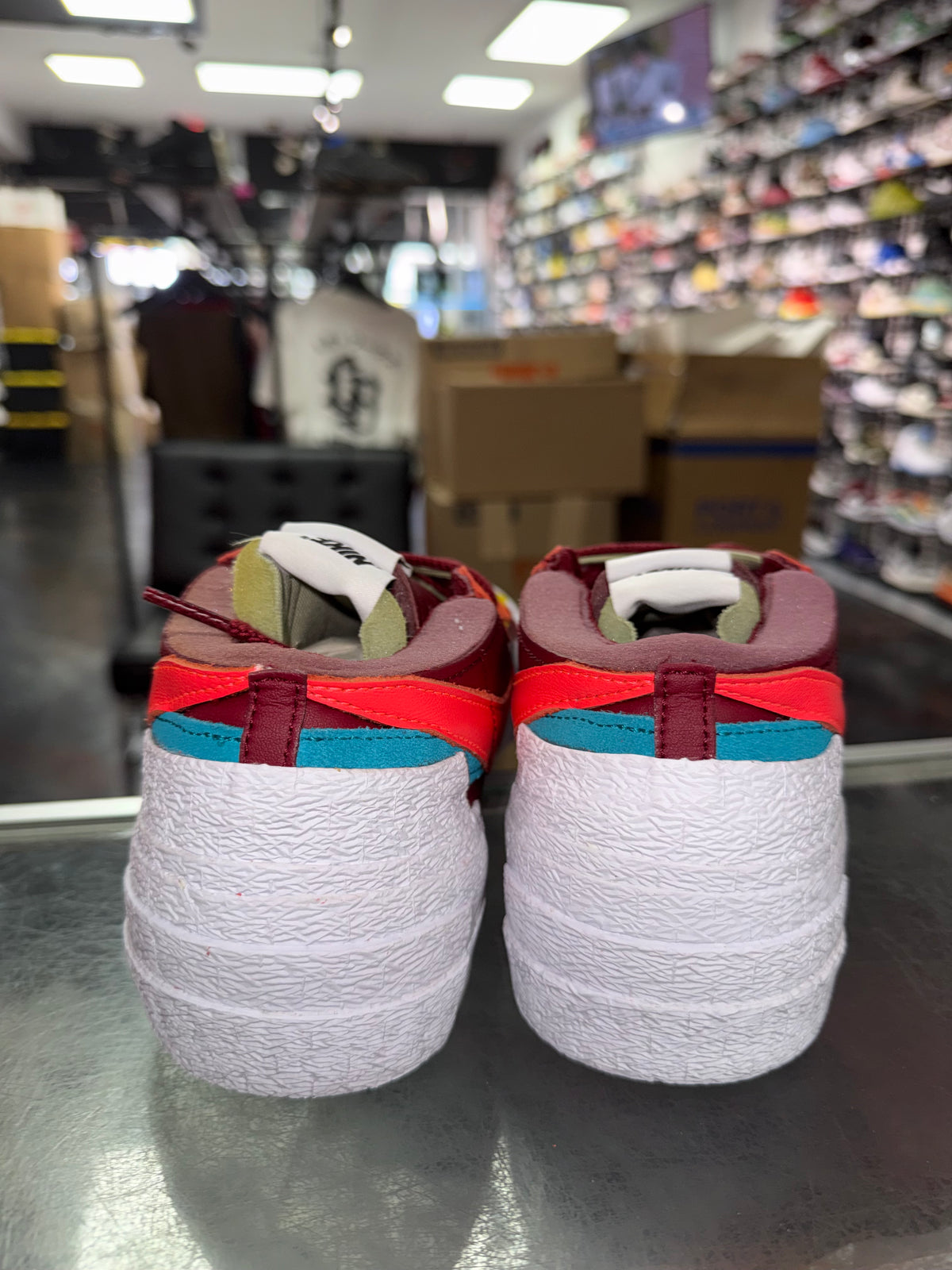 Nike Blazer Low Sacai Kaws Red sneaker, new, size 11 – view 3
