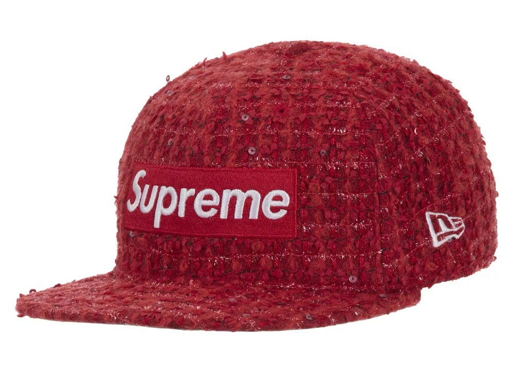 Size 7 1/2 Supreme Boucle Bogo Fitted Hat “Red” Brand New