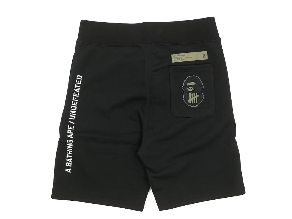 Size M Bape x Undefeated Shark Shorts “Black Grey”