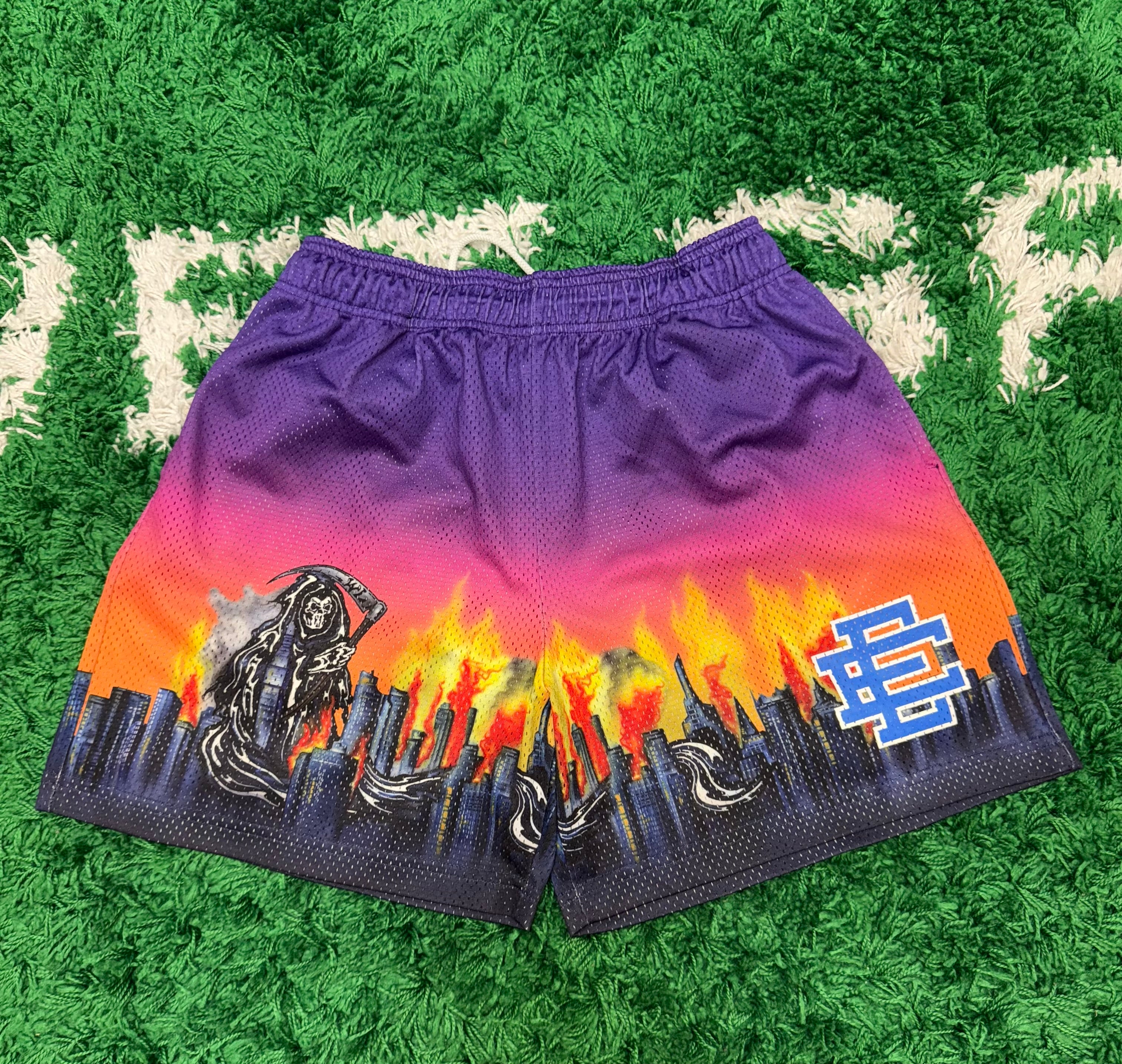 Size L Eric Emanuel x Warren Lotas Shorts “Multicolor”