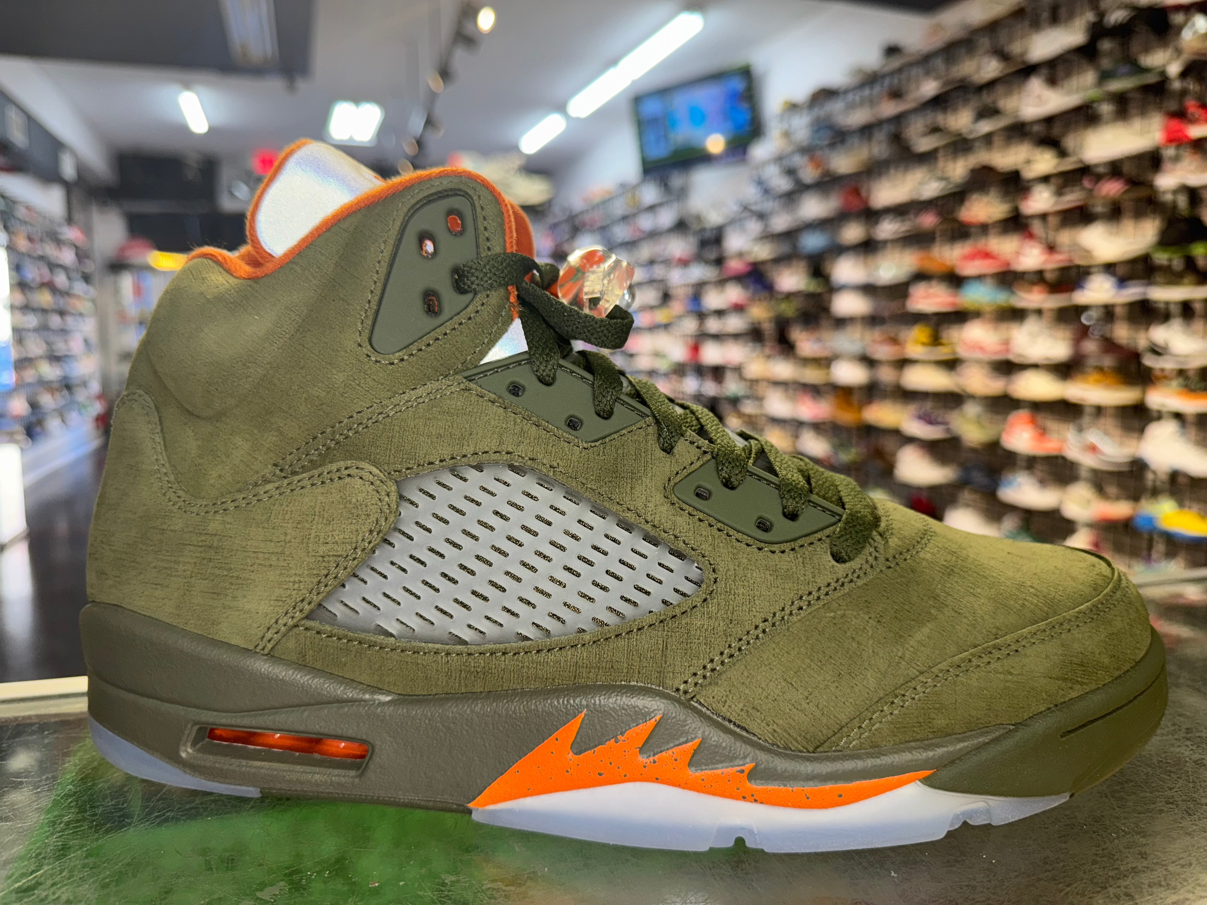 Size 12 Air Jordan 5 "Olive" Brand New