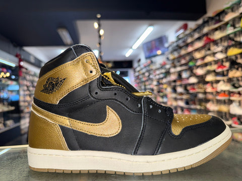 Size 11 Air Jordan 1 "Black Metallic Gold" Brand New
