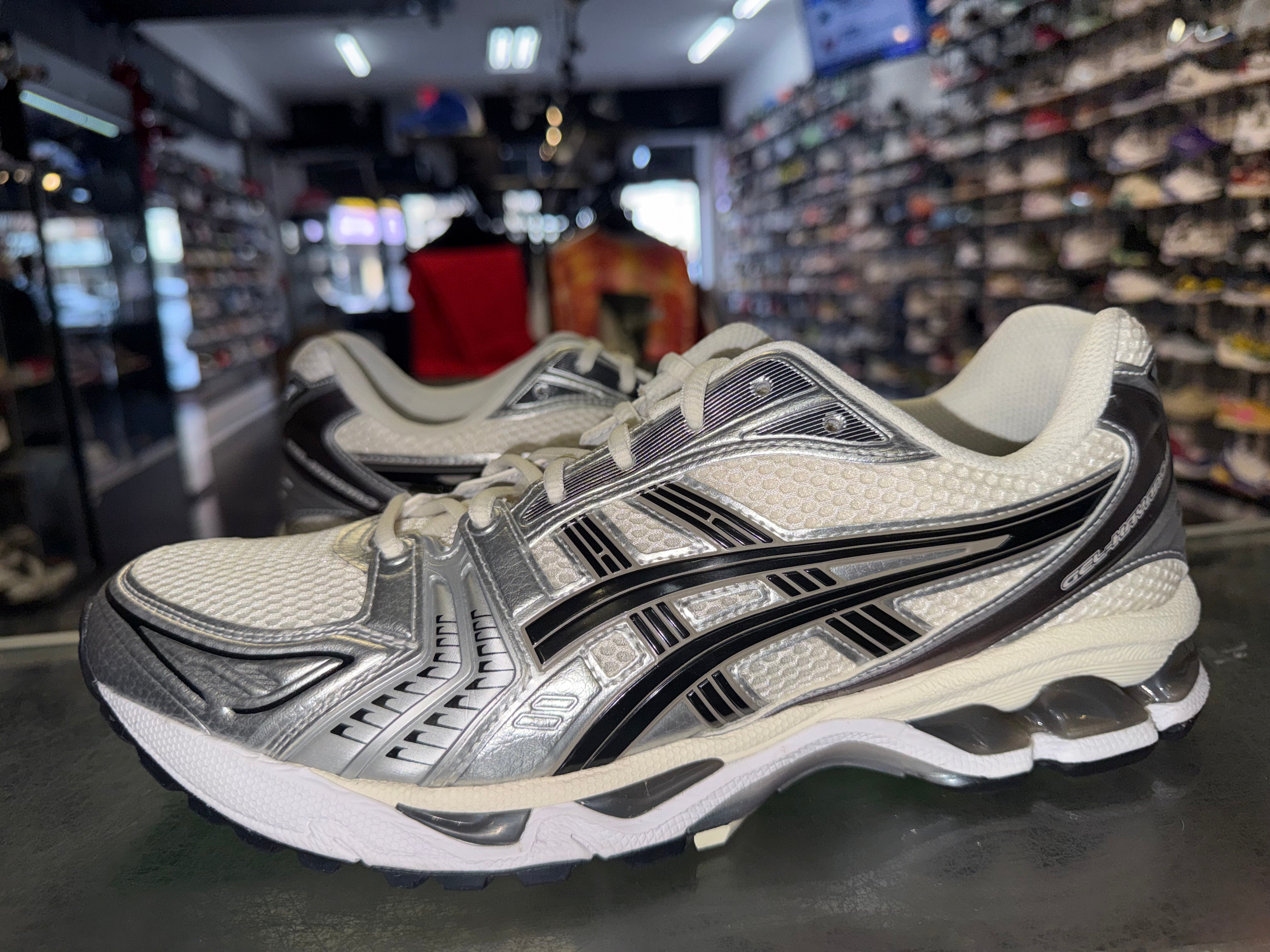 Size 11 Asics Gel-Kayano 14 "Cream Metallic Plum"