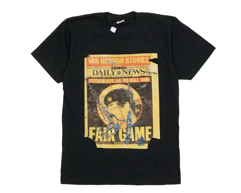 Size M Supreme Dash Snow Tee “Black”