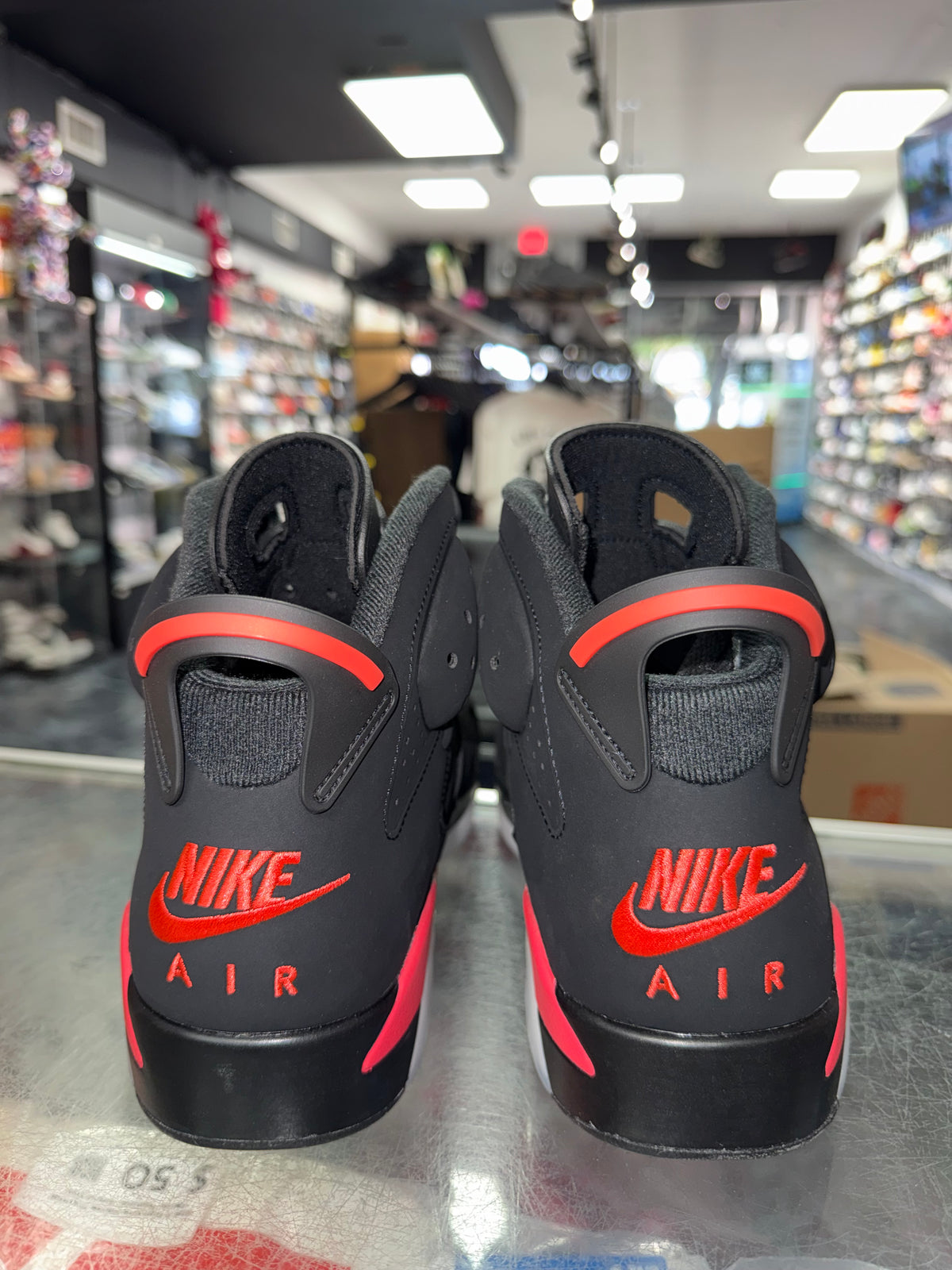 Air Jordan 6 Infrared Salesman sneaker, pre-owned, size 10.5 – view 6