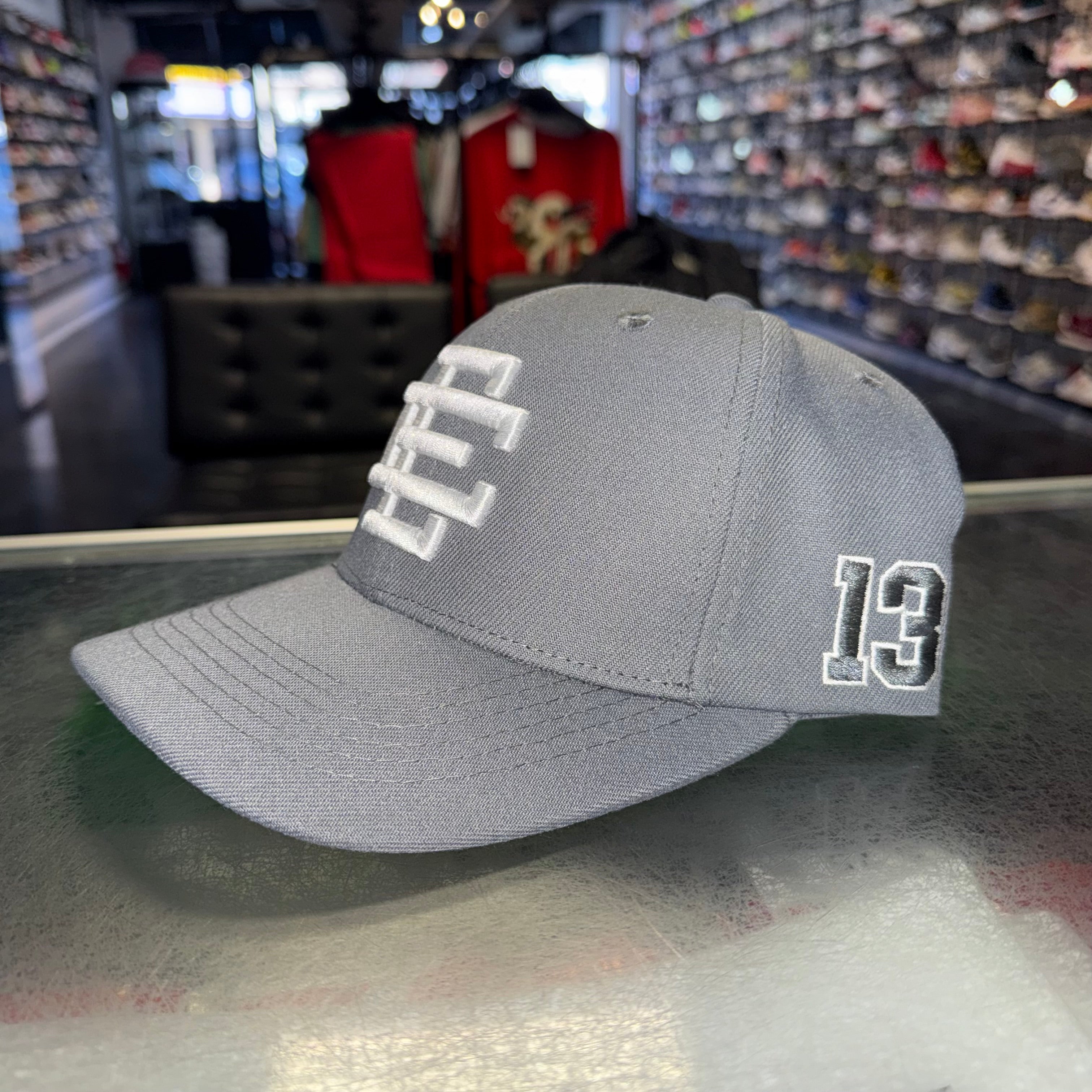 Size OS Eric Emanuel EE SnapBack Hat “Grey” Brand New