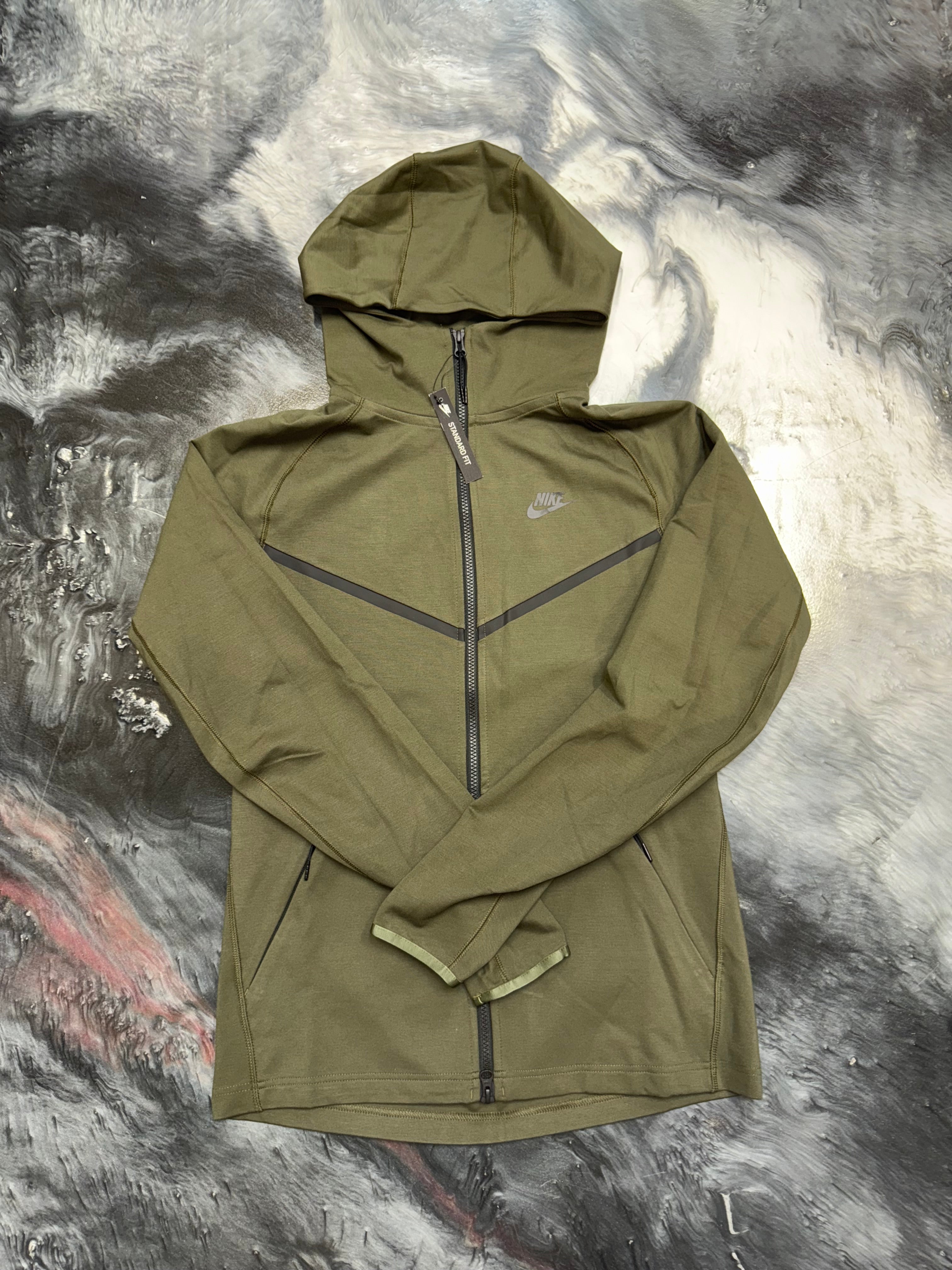 Size S Nike Tech Hoodie “Olive” Brand New