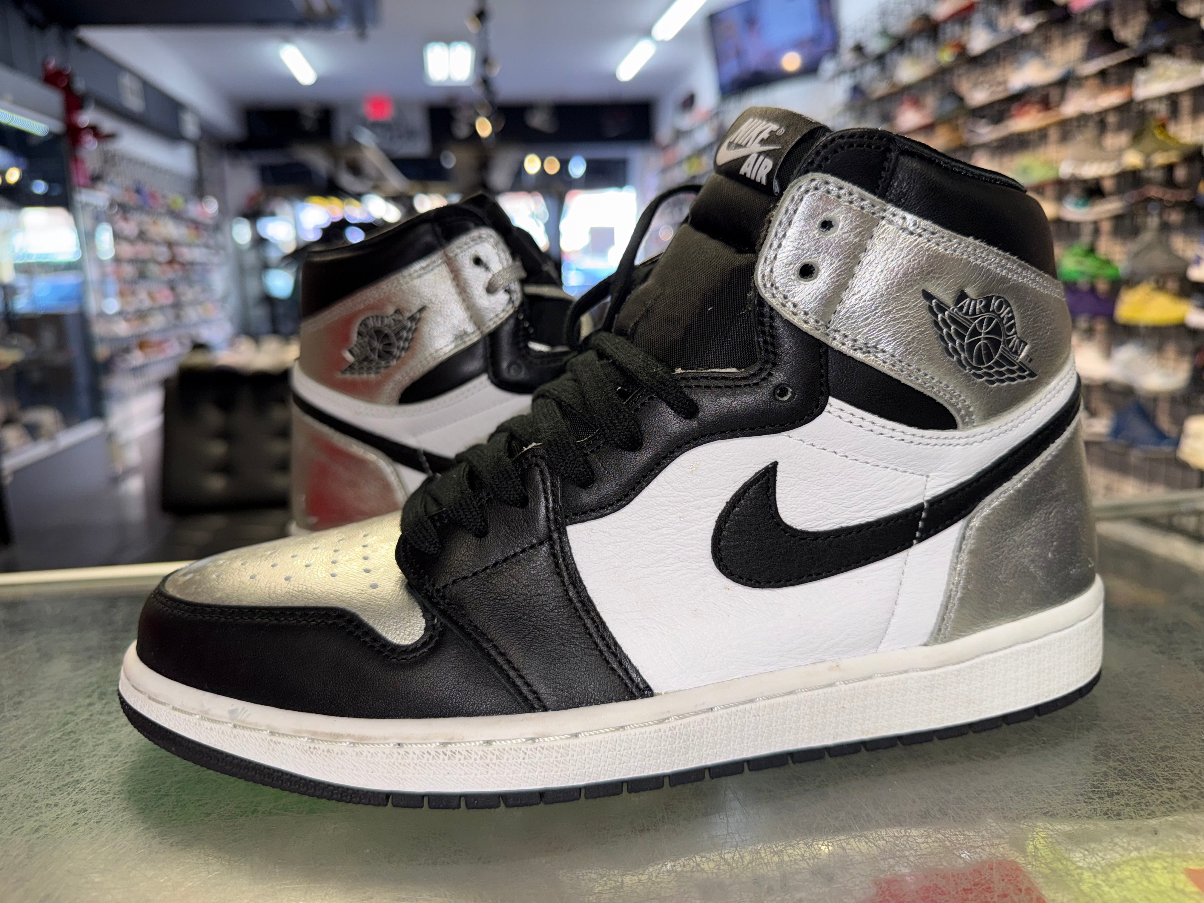 Size 9.5 (11W) Air Jordan 1 "Silver Toe"