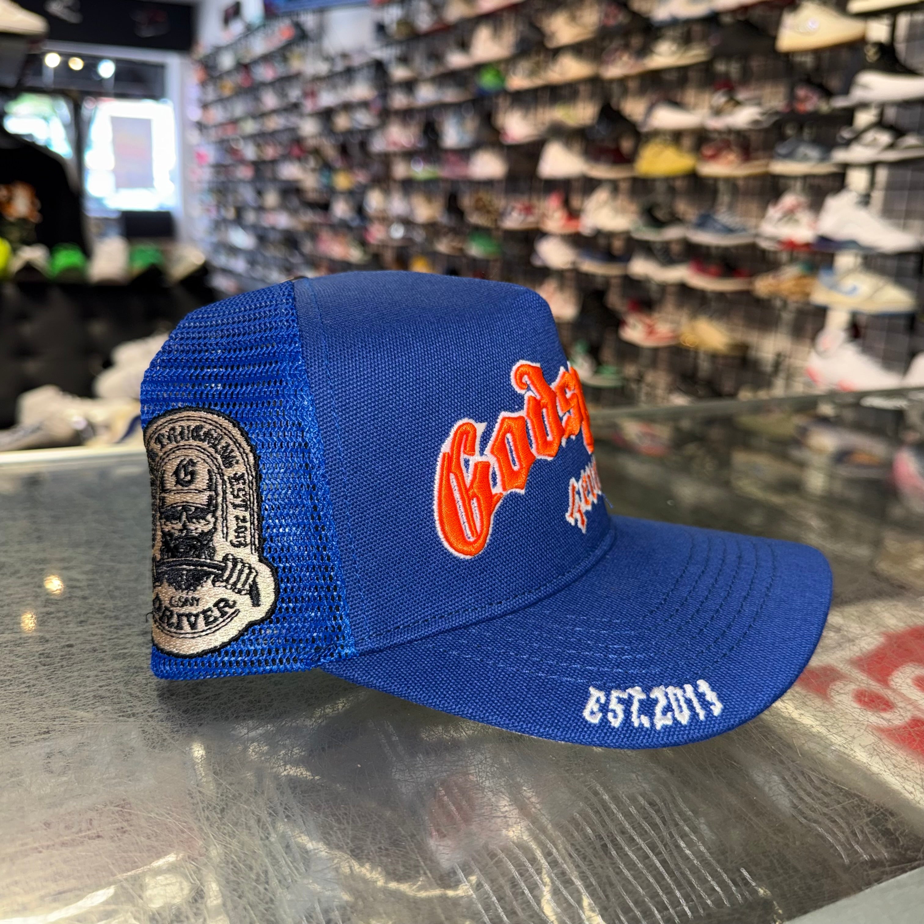 Size OS Godspeed SnapBack Hat “Blue/Orange” Worn 1x