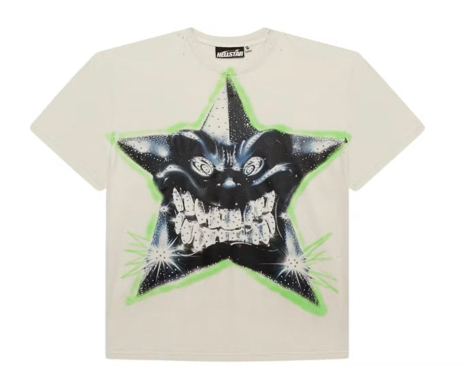 Size XL Hellstar Path 2 Paradise Tee “Cream”