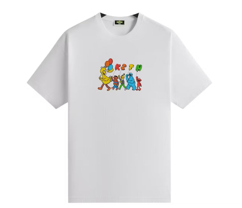 Size L Kith Sesame St Balloon Tee “White” Brand New