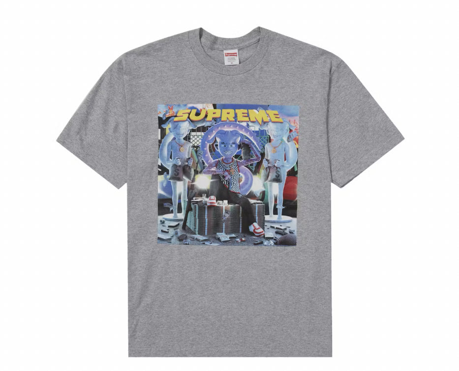 Size M Supreme Richest Tee “Grey” Brand New