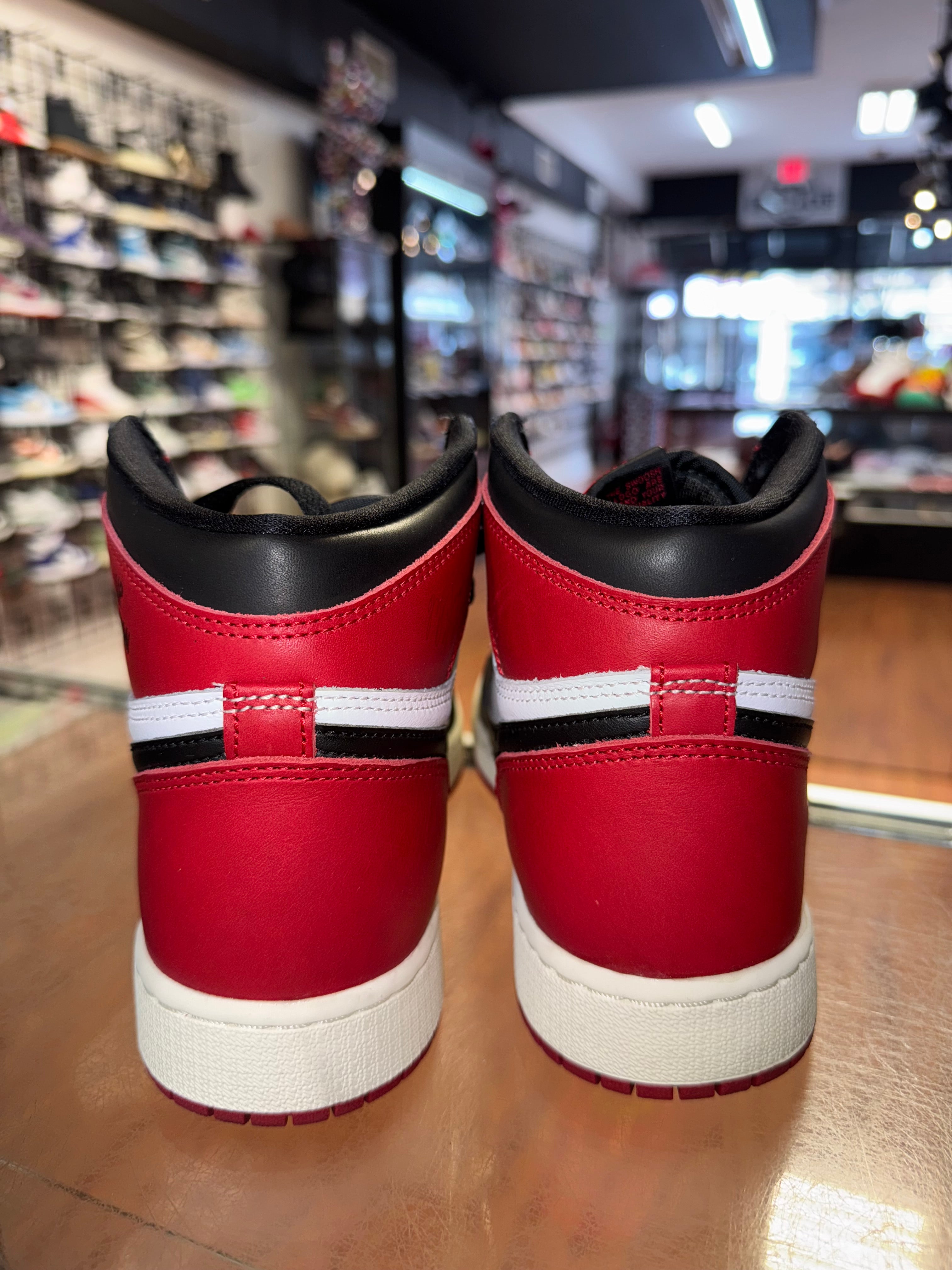 Size 6y Air Jordan 1 "Black Toe Reimagined"