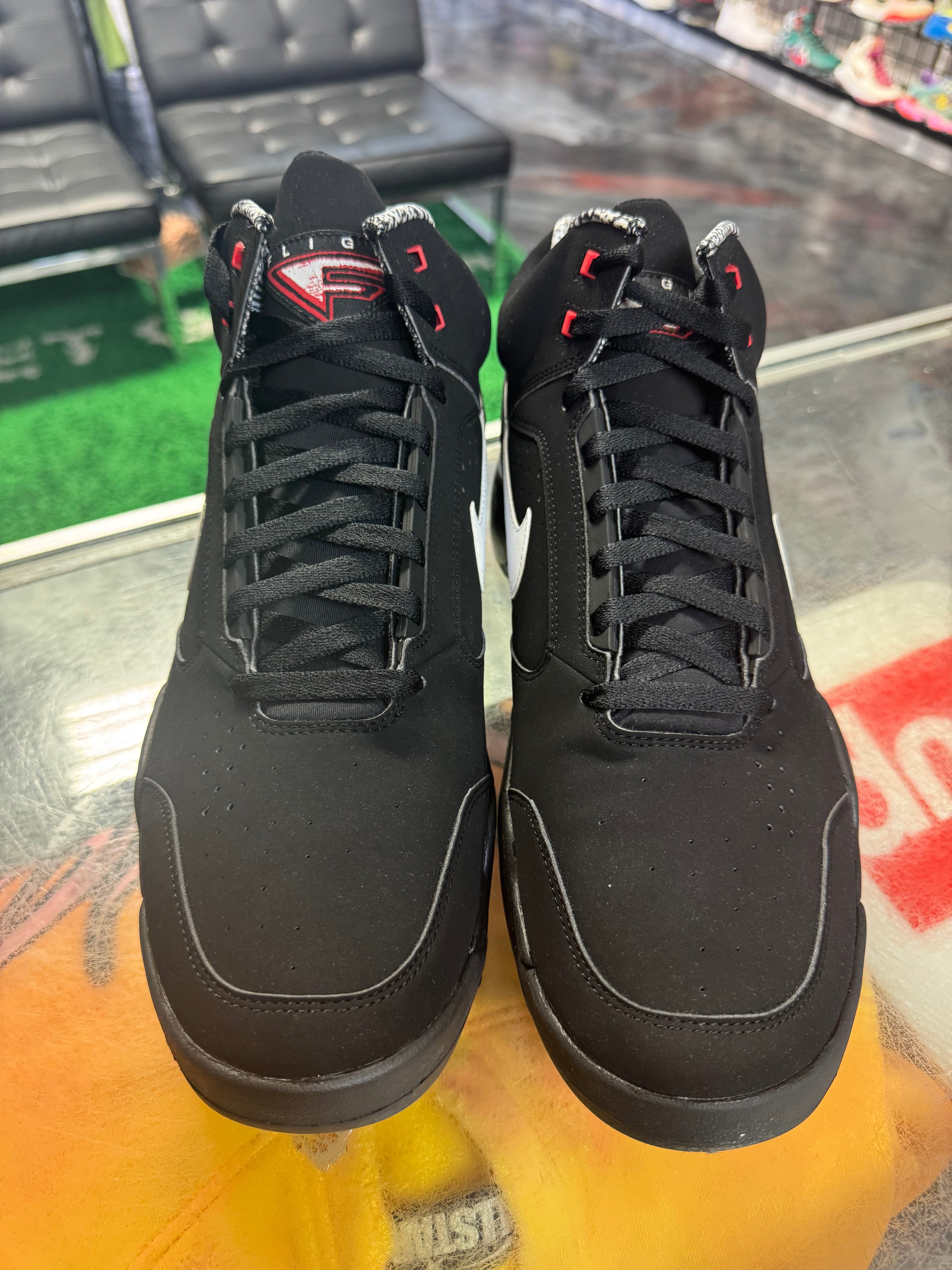 Size 12 Air Flight Lite II Mid "Black White" Brand New