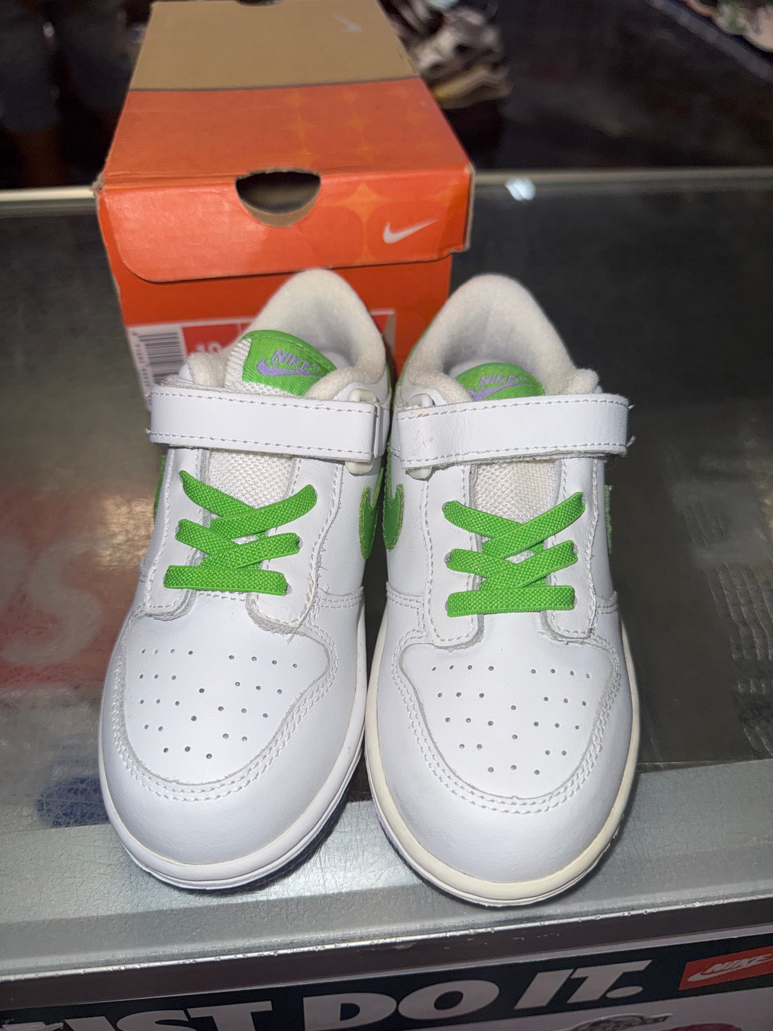 Size 10c Lil Nike Dunk Low '05 "Green Bean" Brand New (PS)