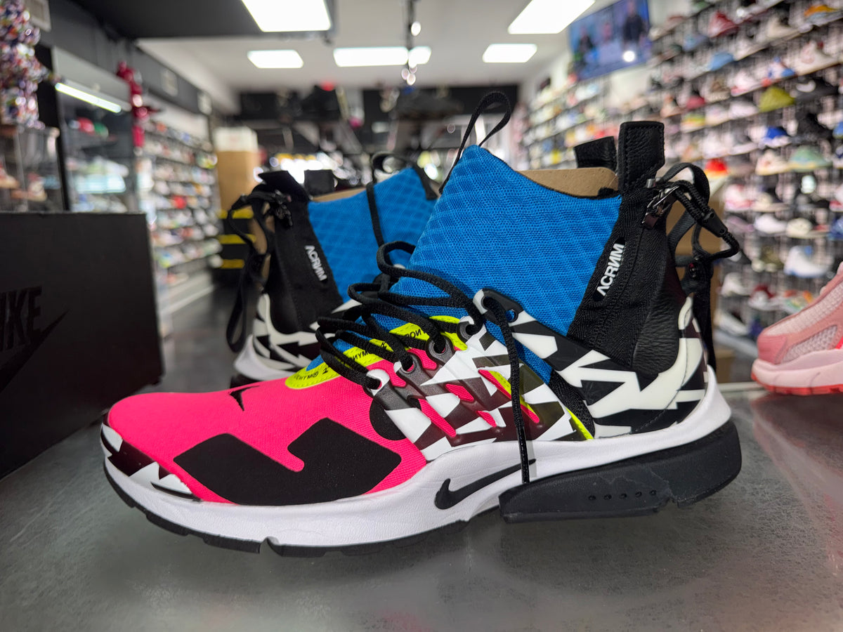 Air Presto Mid Acronym Racer Pink sneaker, pre-owned, size 10 – view 2