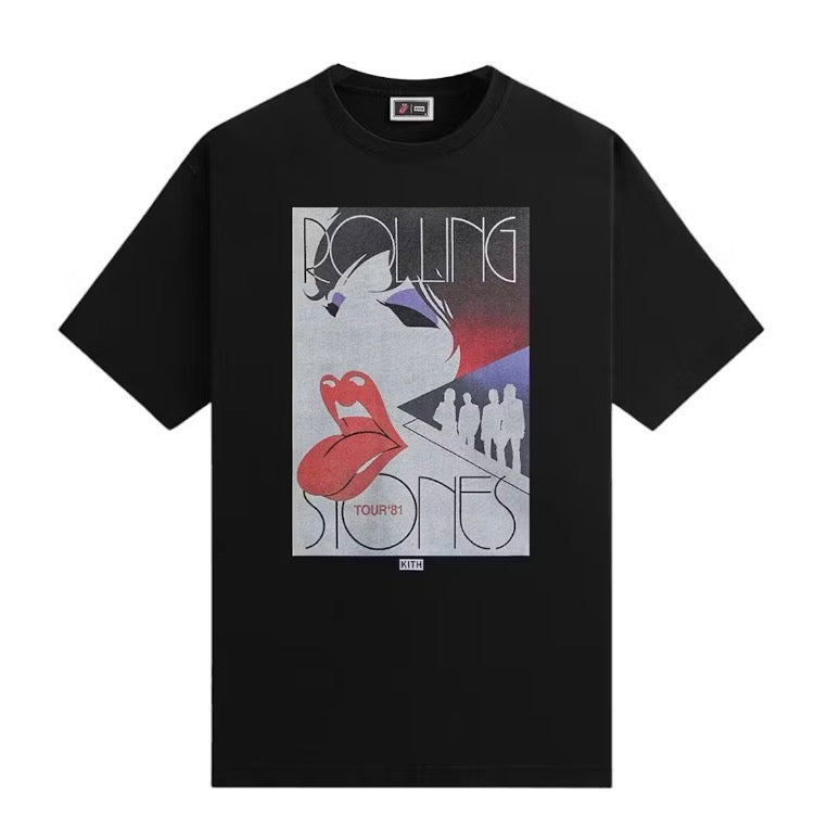Size M Kith The Rolling Stones 1981 Tour Tee “Black”