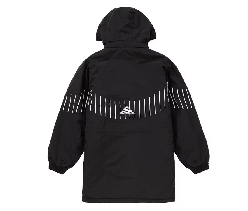 Size M Supreme Pinstripe Panel Sports Parka “Black”