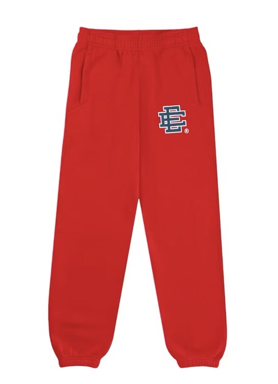 Size L Eric Emanuel Sweatpants “Red/Navy”