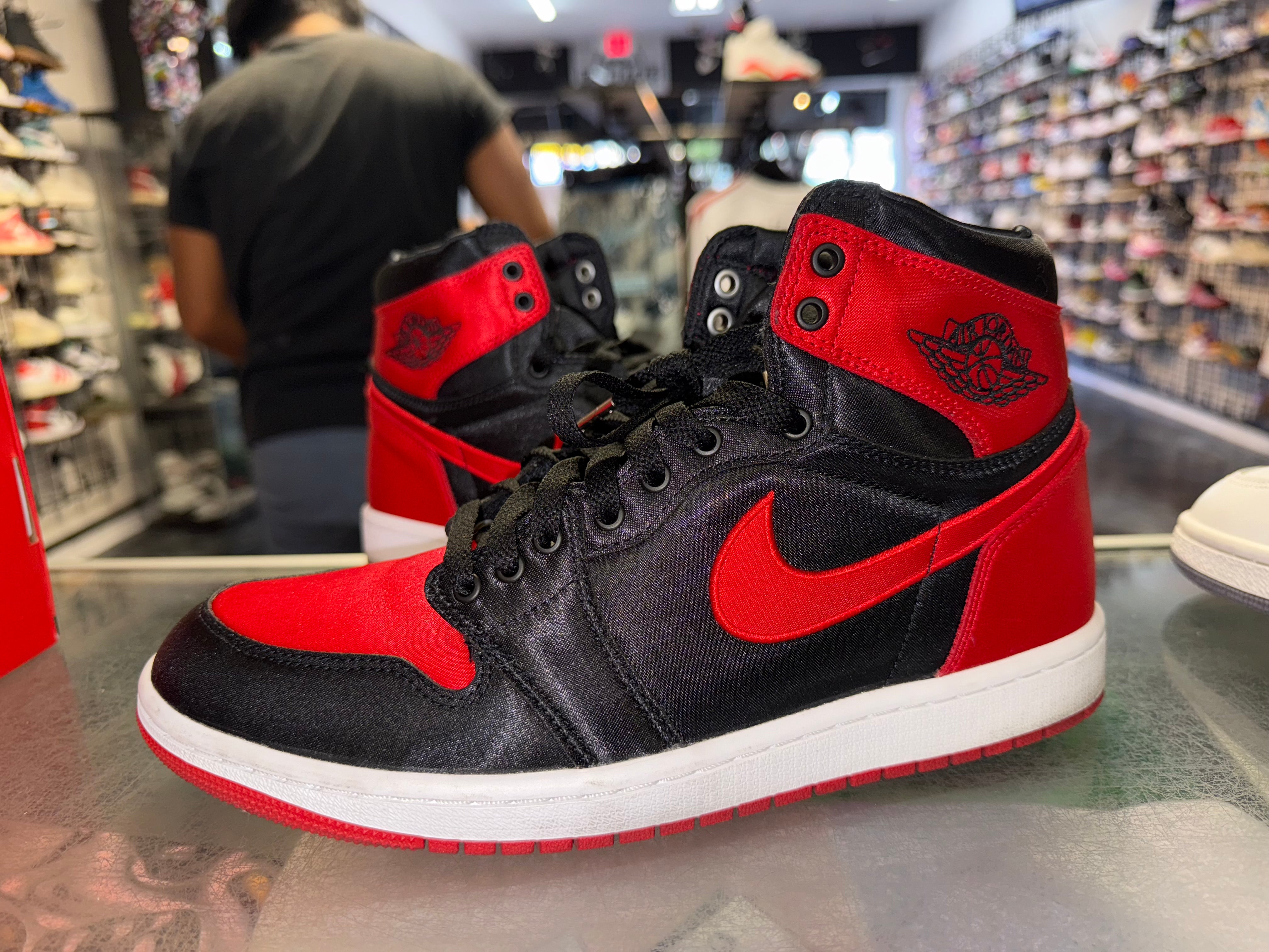 Size 8.5 (10W) Air Jordan 1 "Satin Bred"