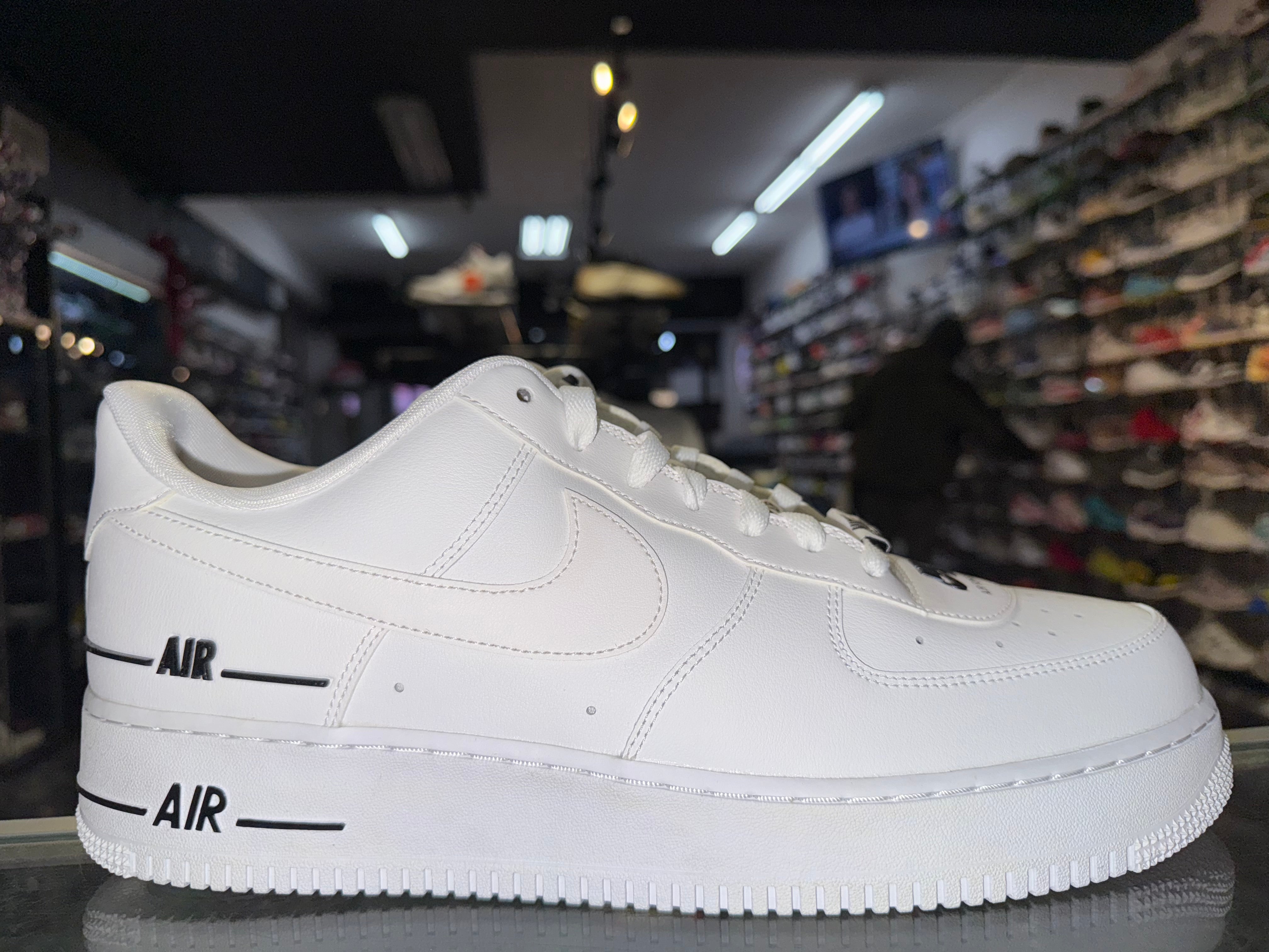 Size 12 Air Force 1 Double Air "White Black" Brand New