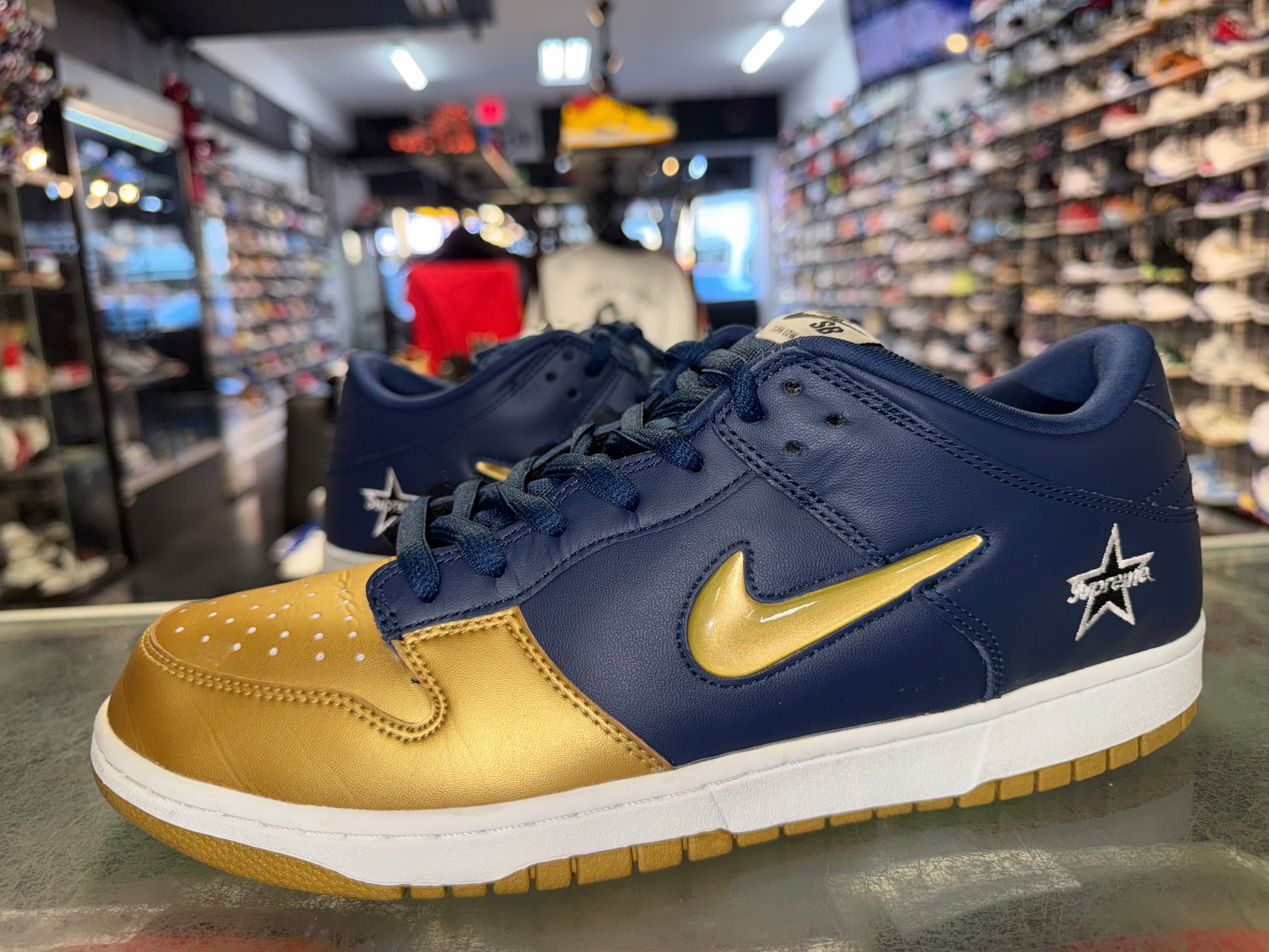 supreme dunk low gold