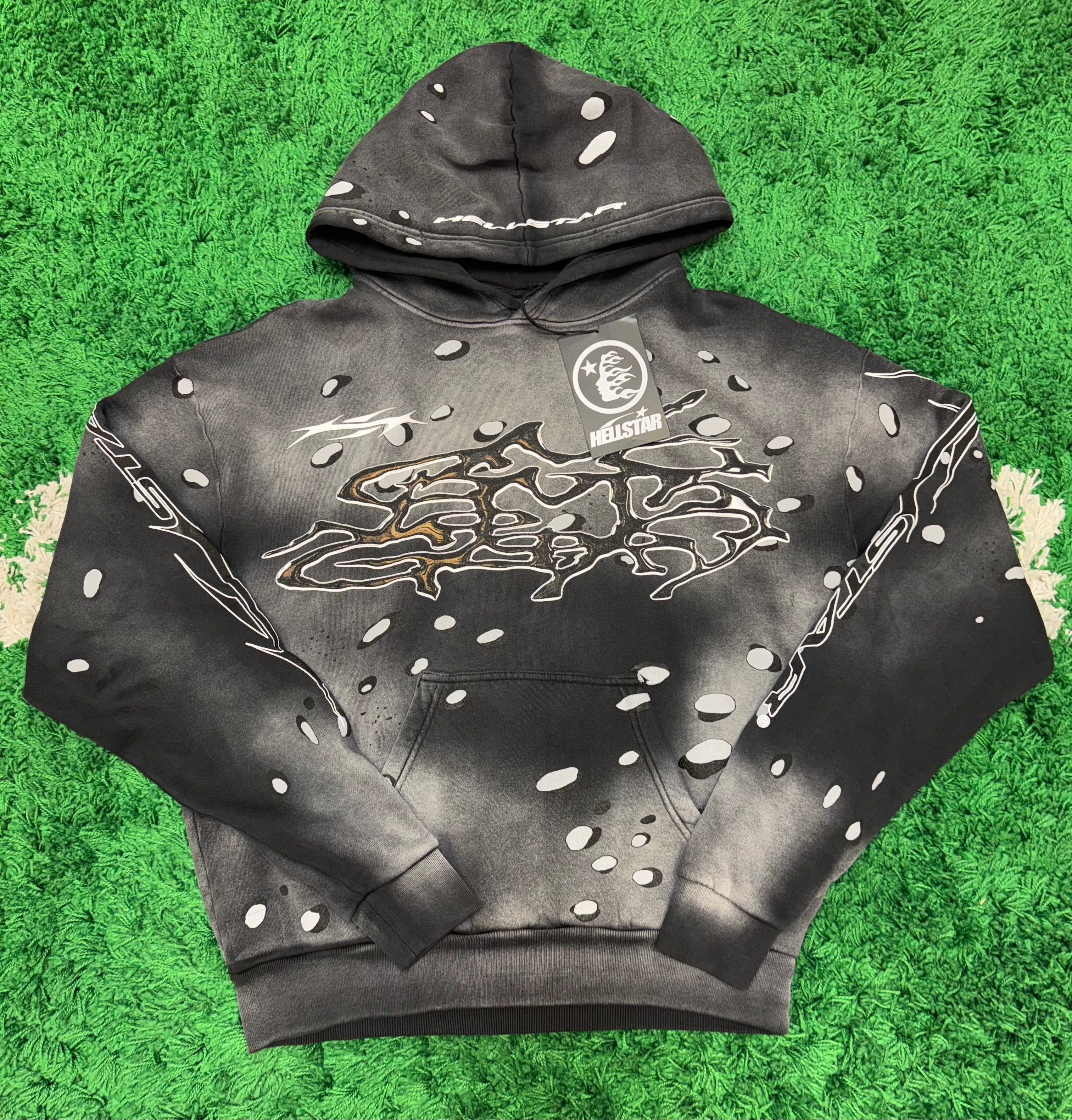 Size XS Hellstar No Guts No Glory Hoodie “Black” Brand New