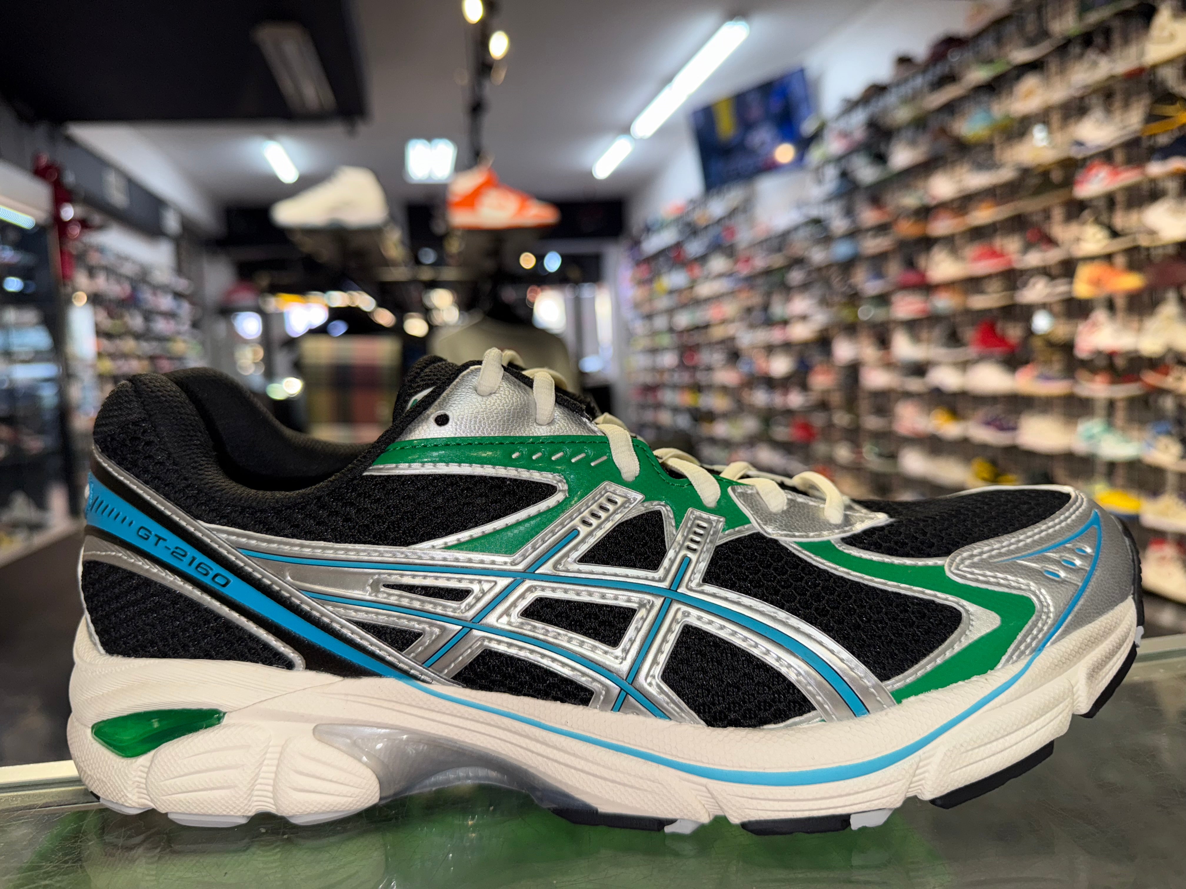 Size 11 Asics GT-2160 "Black Green Blue"