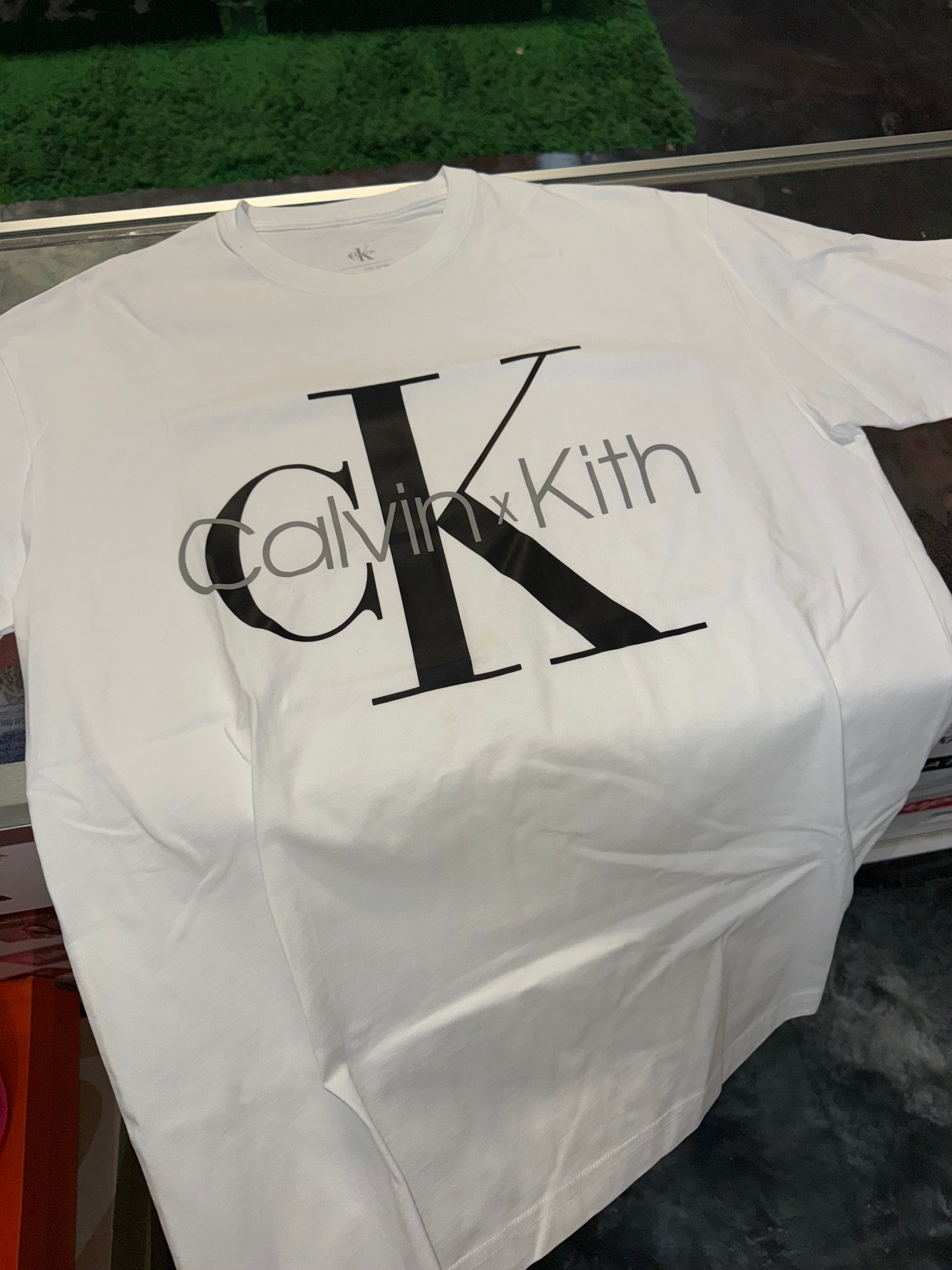 Size S (Fits M) Kith For Calvin Klein Tee “White”