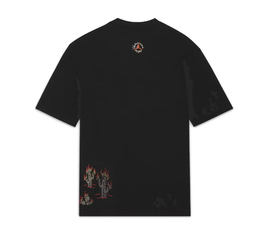 Size L Travis Scott x Jordan Flight Tee “Black” Brand New