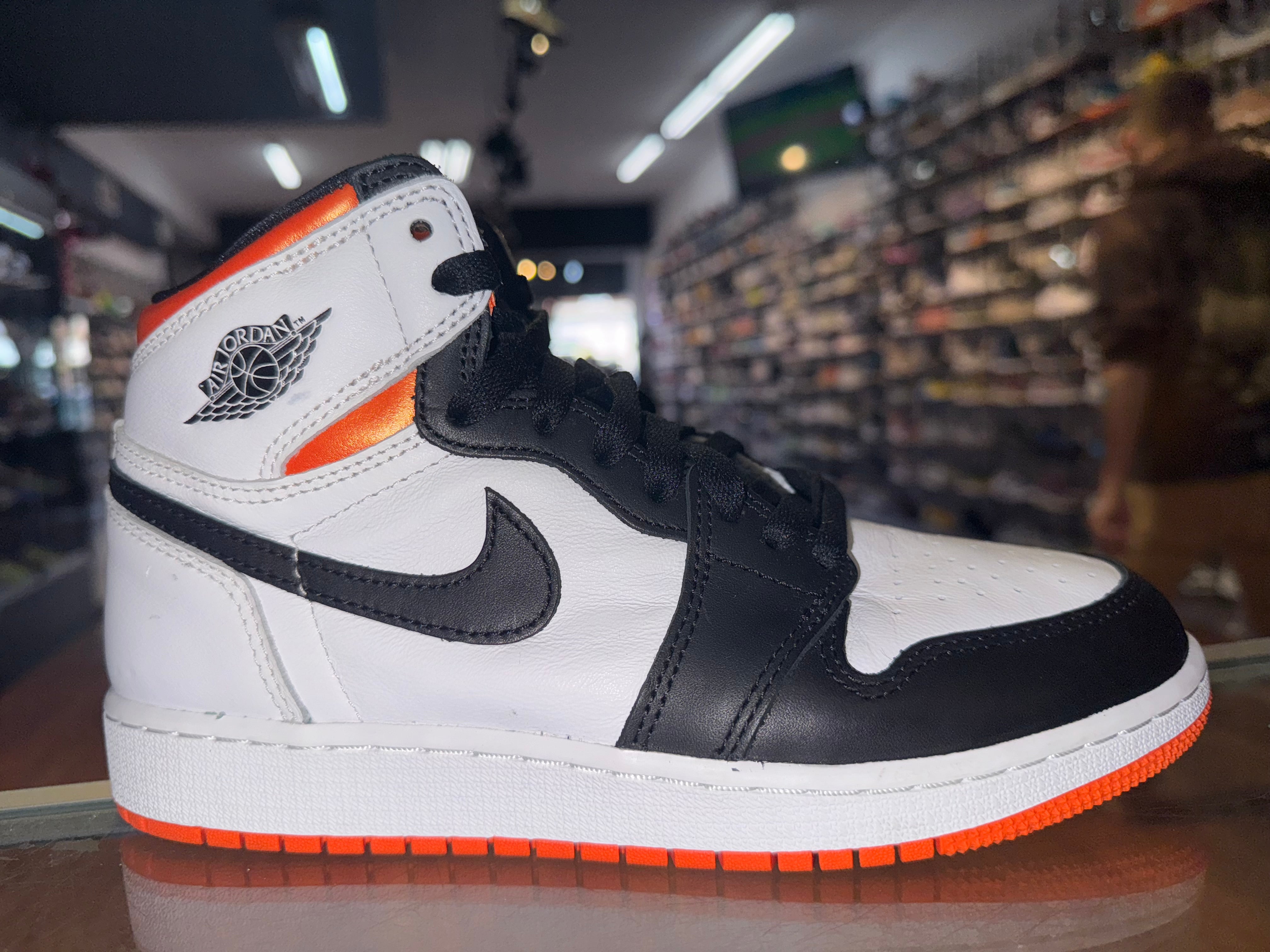 Size 5.5y Air Jordan 1 "Electro Orange"