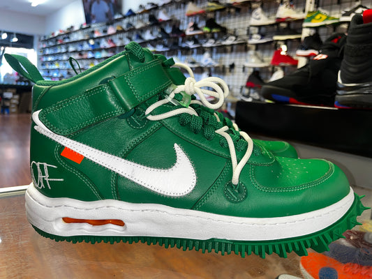 Size 11.5 Air Force 1 Mid Off White "Pine Green" (MAMO)