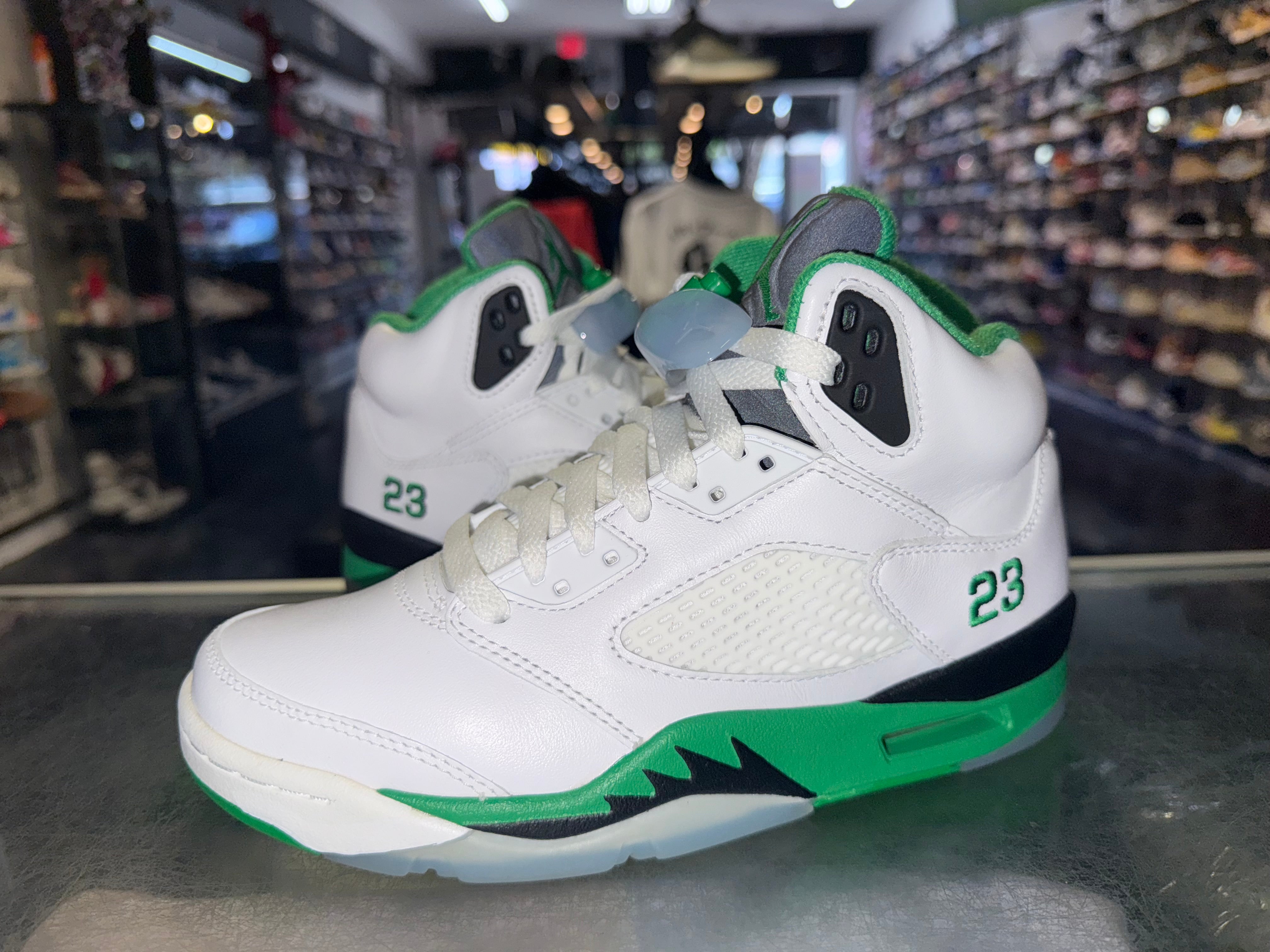 Size 4.5 (6W) Air Jordan 5 “Lucky Green” Worn 1x