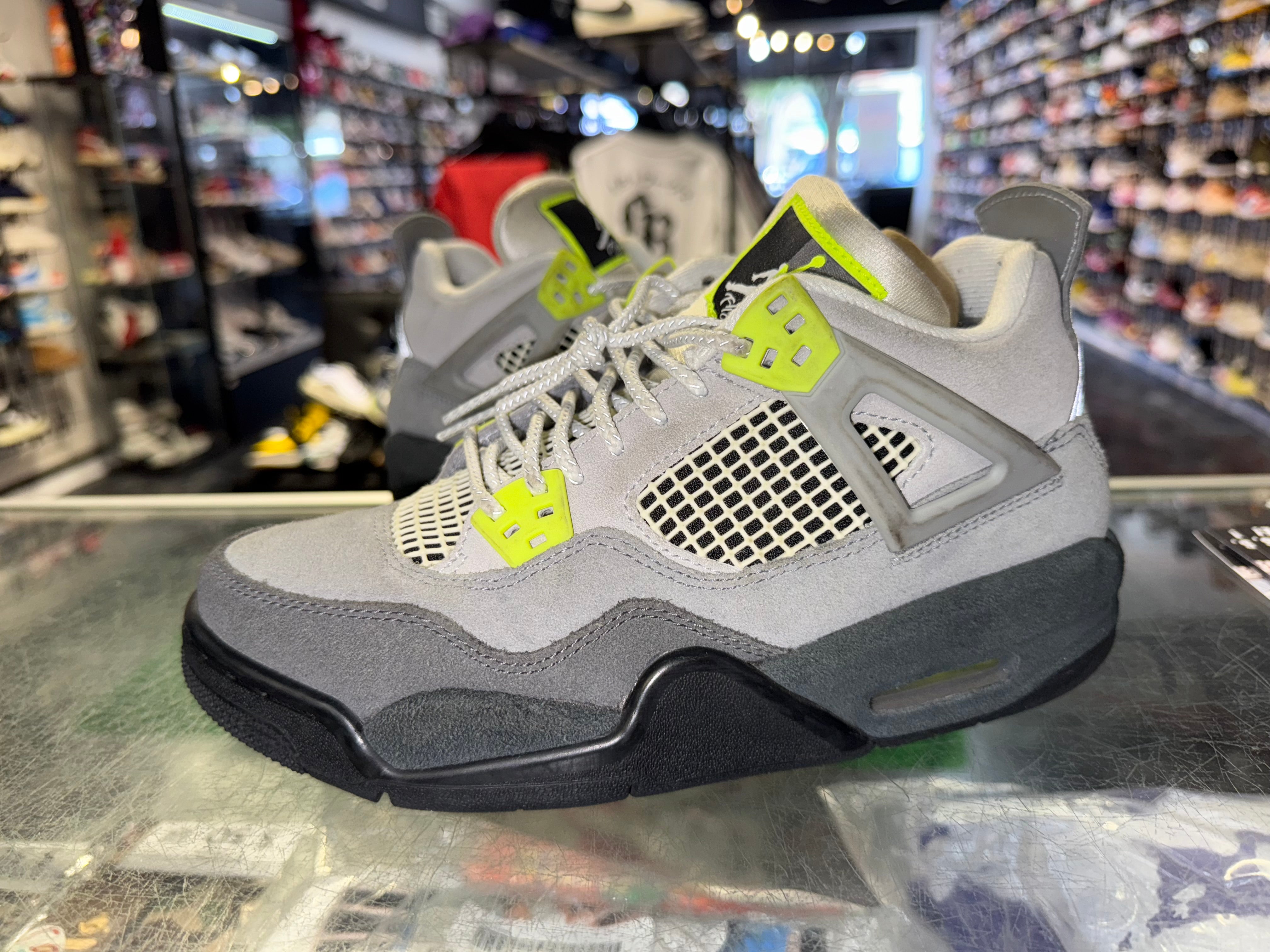 Size 6y Air Jordan 4 "Neon 95"
