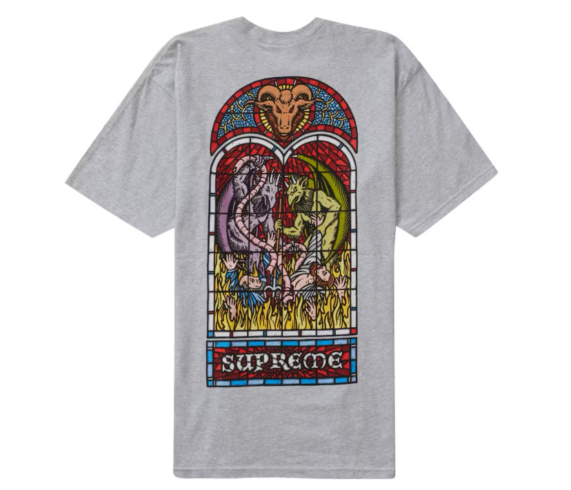 Size M Supreme Mural Tee “Grey”
